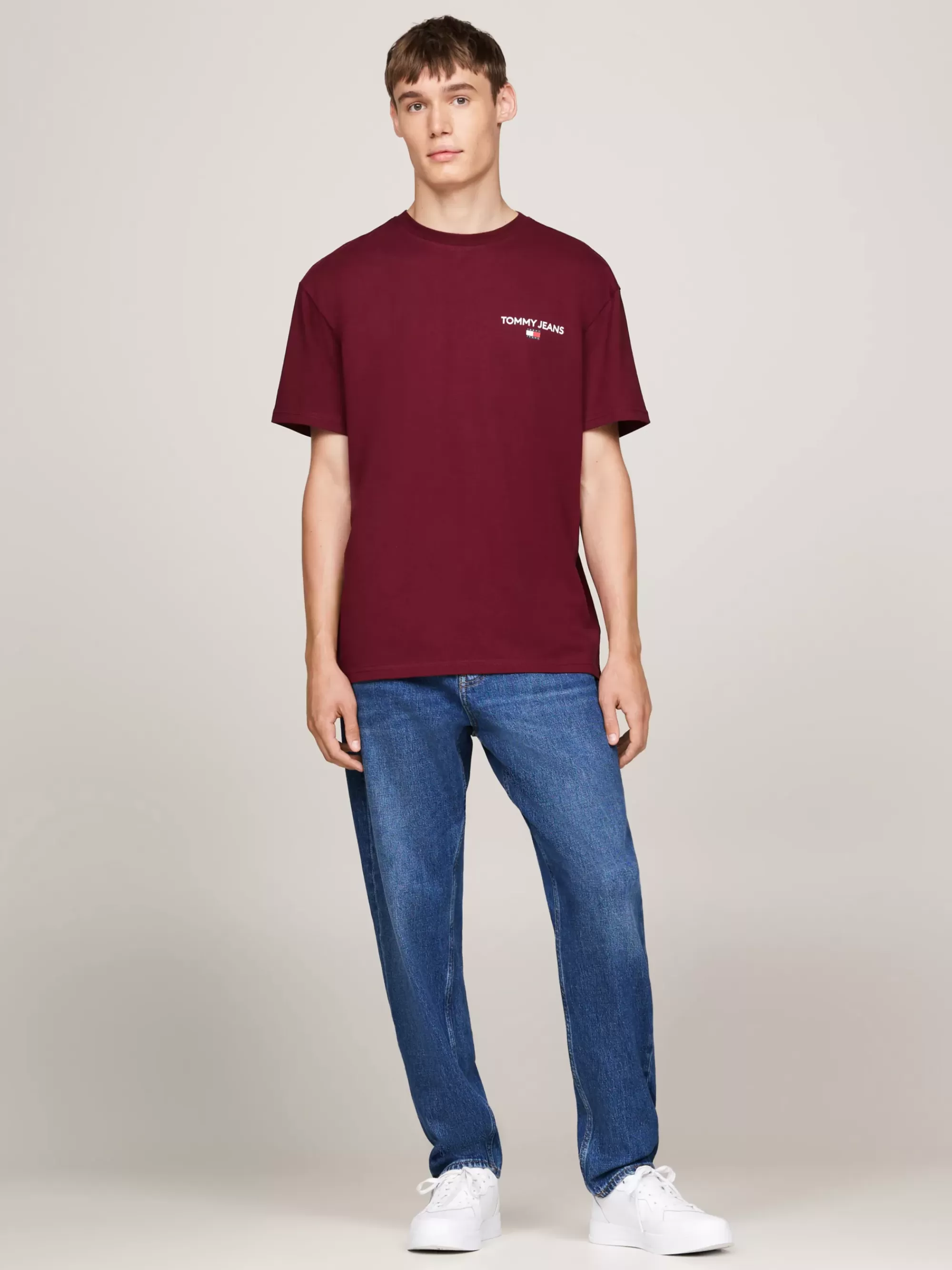 T-Shirts*Tommy Hilfiger T-shirt Met Logo Op De Achterkant DEEP ROUGE