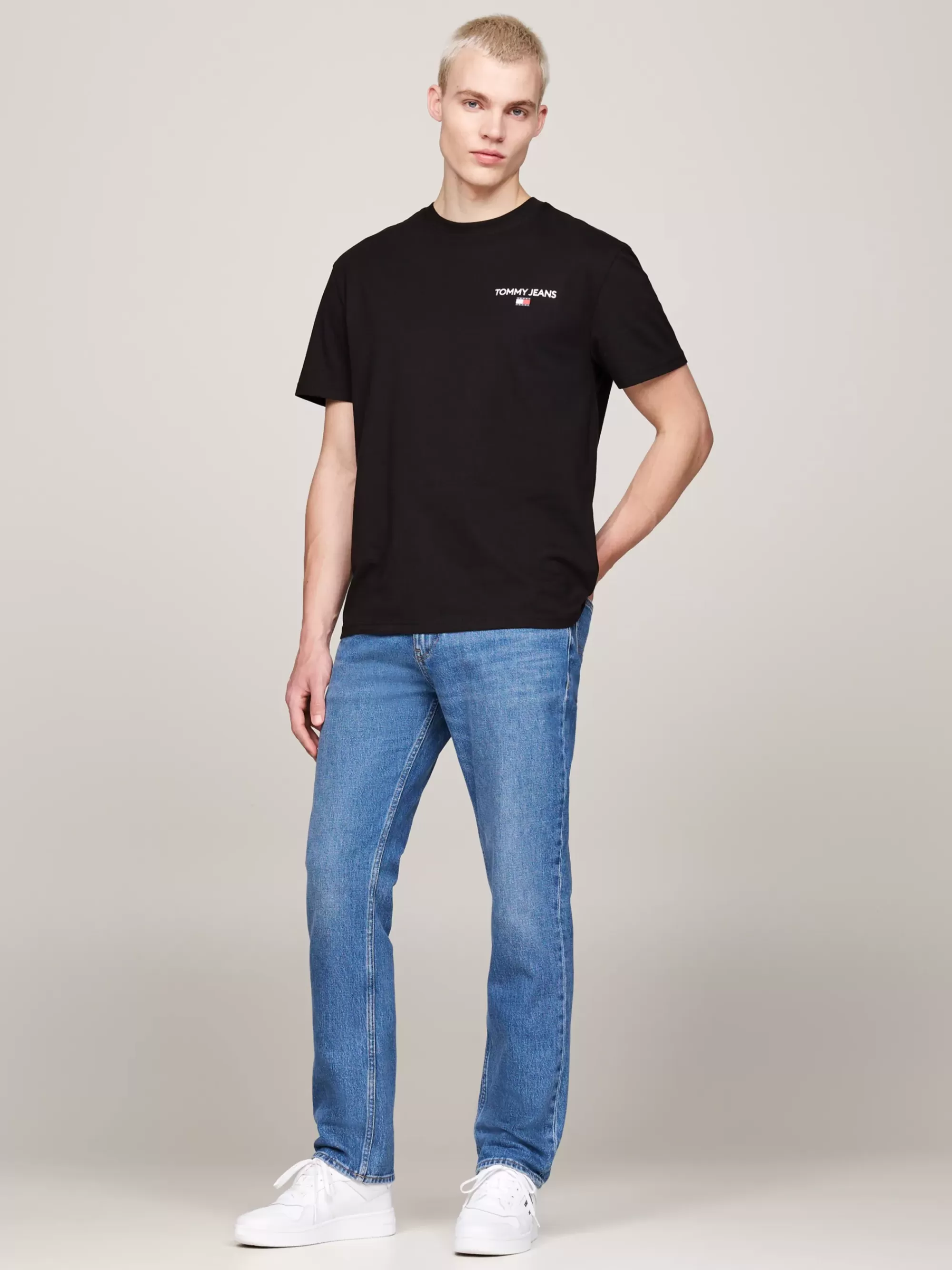 T-Shirts*Tommy Hilfiger T-shirt Met Logo Op De Achterkant BLACK