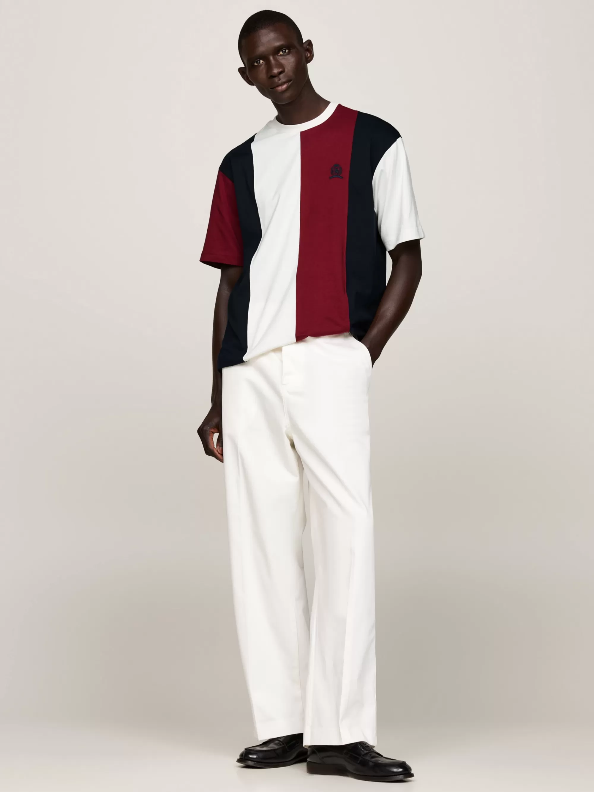 T-Shirts*Tommy Hilfiger T-shirt Met Panelen En Embleem MULTI