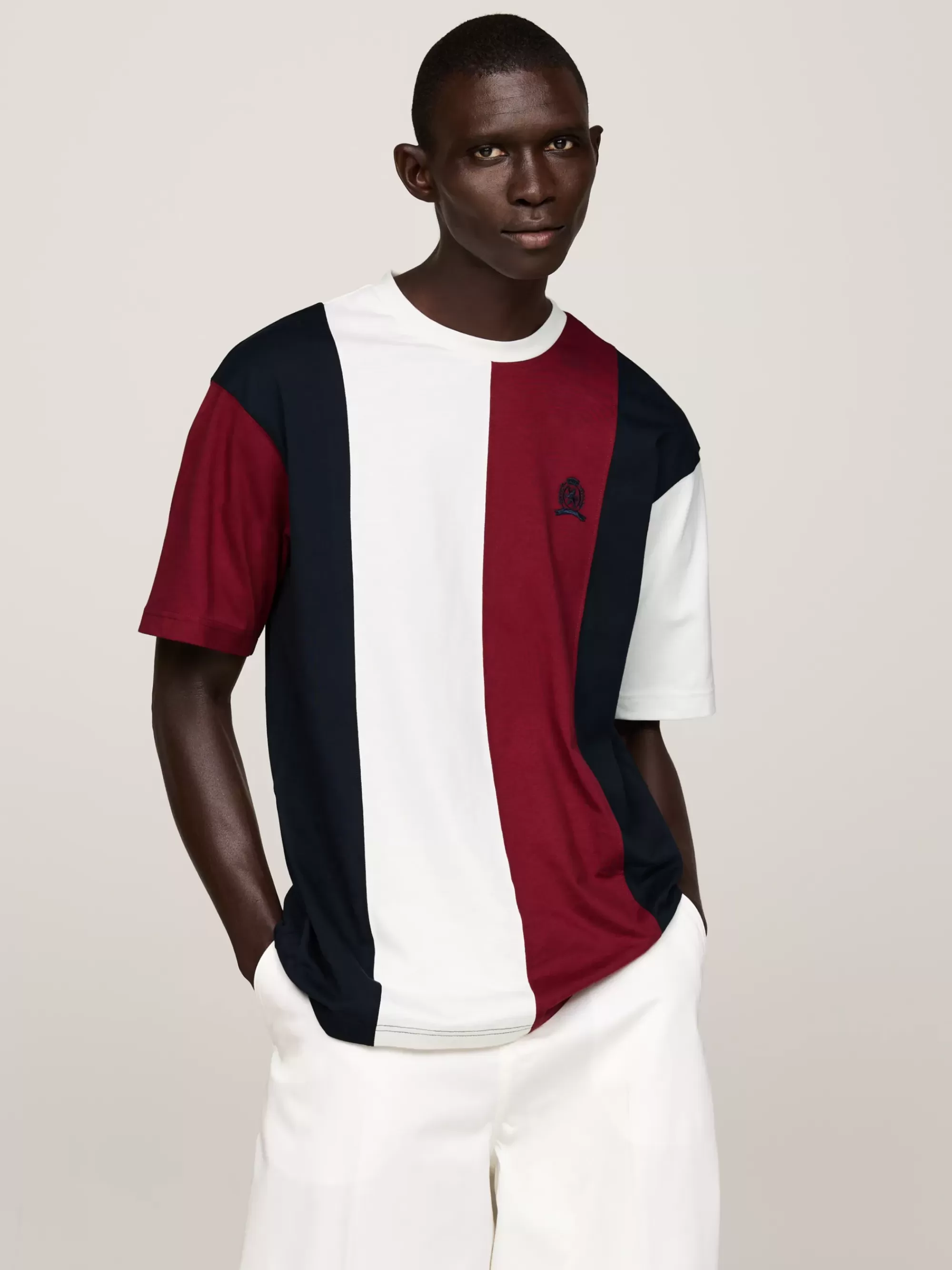 T-Shirts*Tommy Hilfiger T-shirt Met Panelen En Embleem MULTI