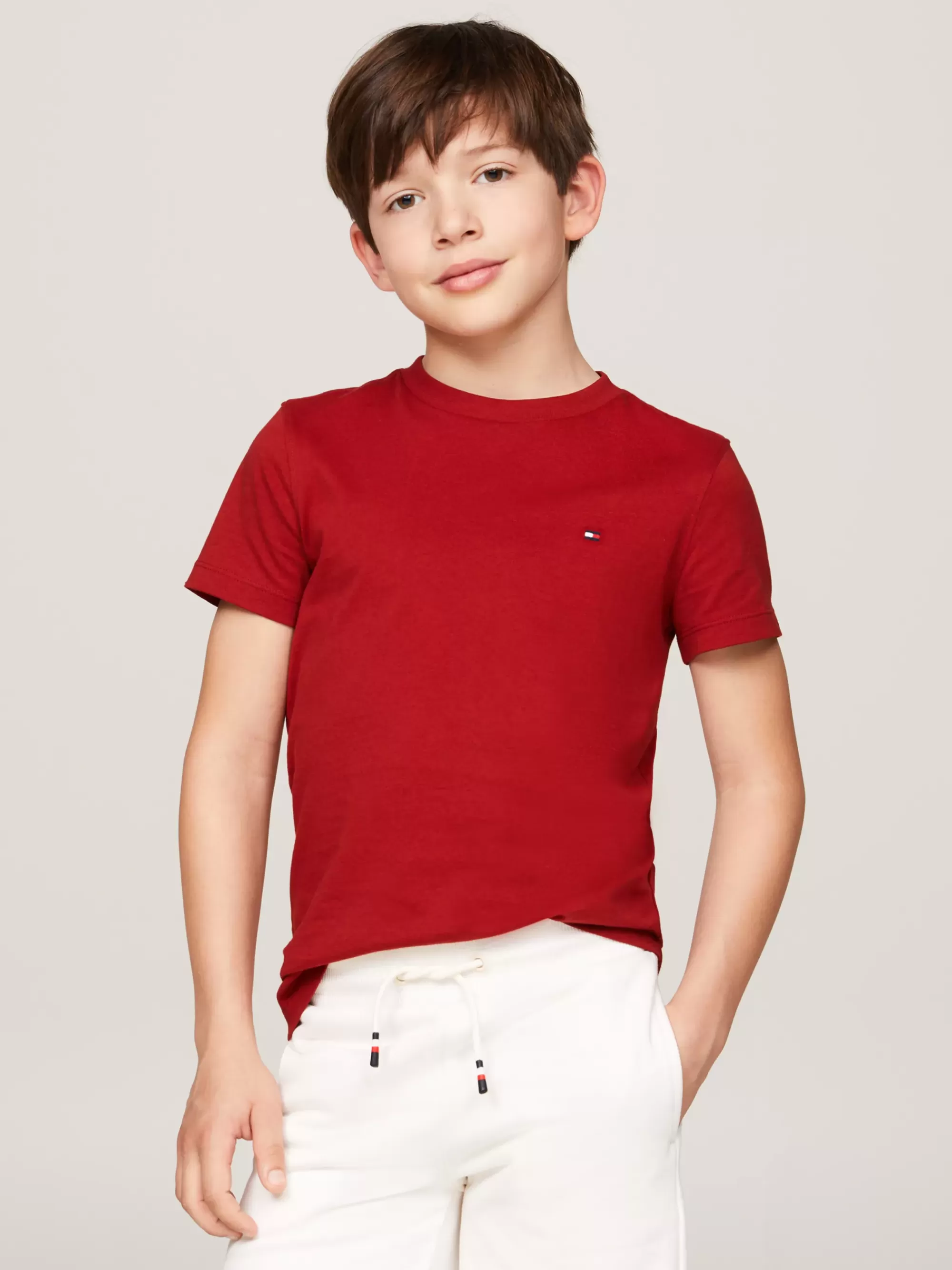 T-Shirts & Polo's*Tommy Hilfiger T-shirt Met Ronde Hals DARK MAGMA