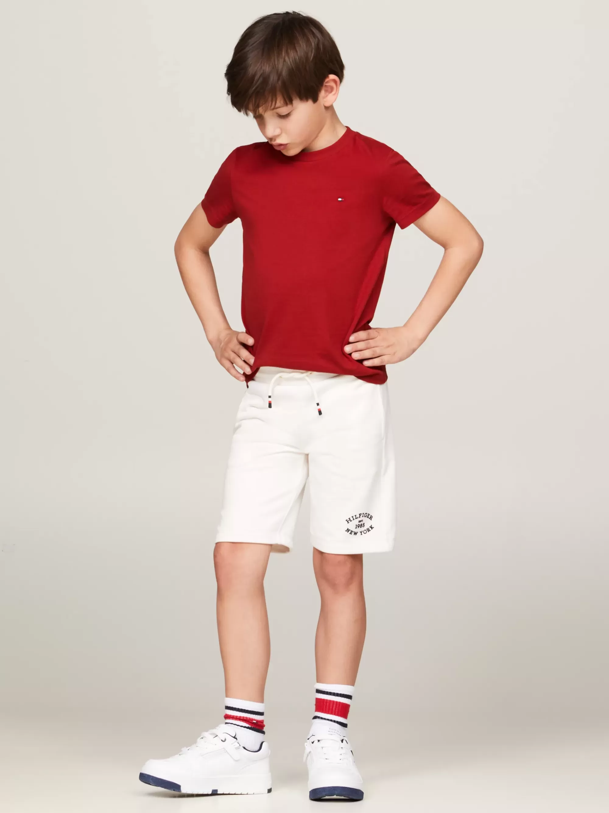 T-Shirts & Polo's*Tommy Hilfiger T-shirt Met Ronde Hals DARK MAGMA
