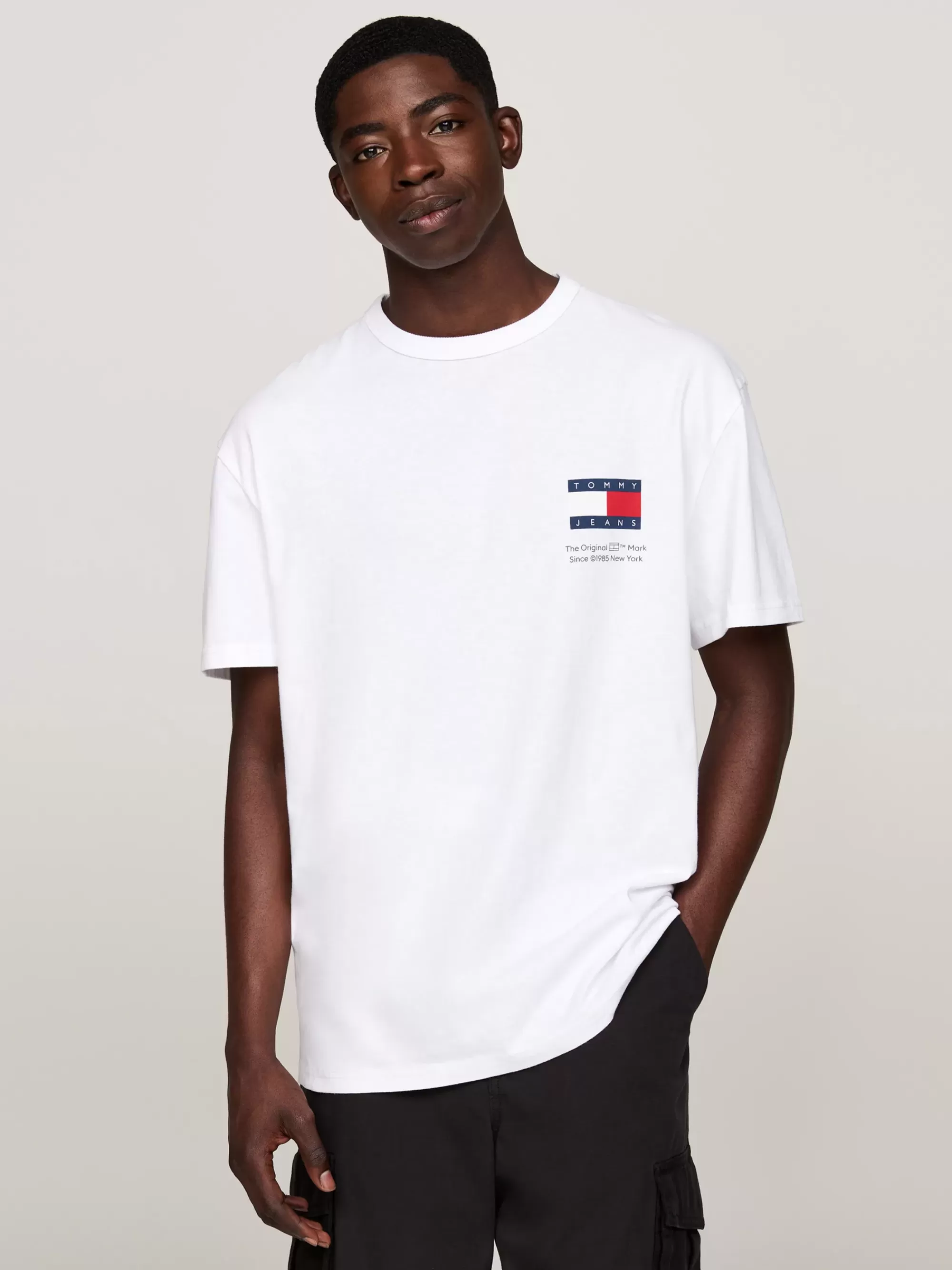 T-Shirts*Tommy Hilfiger T-shirt Met Ronde Hals En Logo WHITE