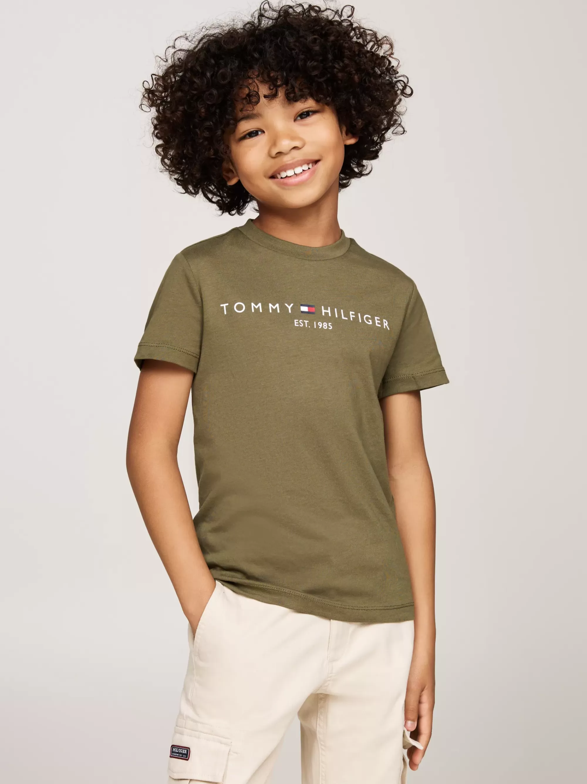 Tops & T-Shirts | T-Shirts & Polo's*Tommy Hilfiger T-shirt Met Ronde Hals En Logo UTILITY OLIVE