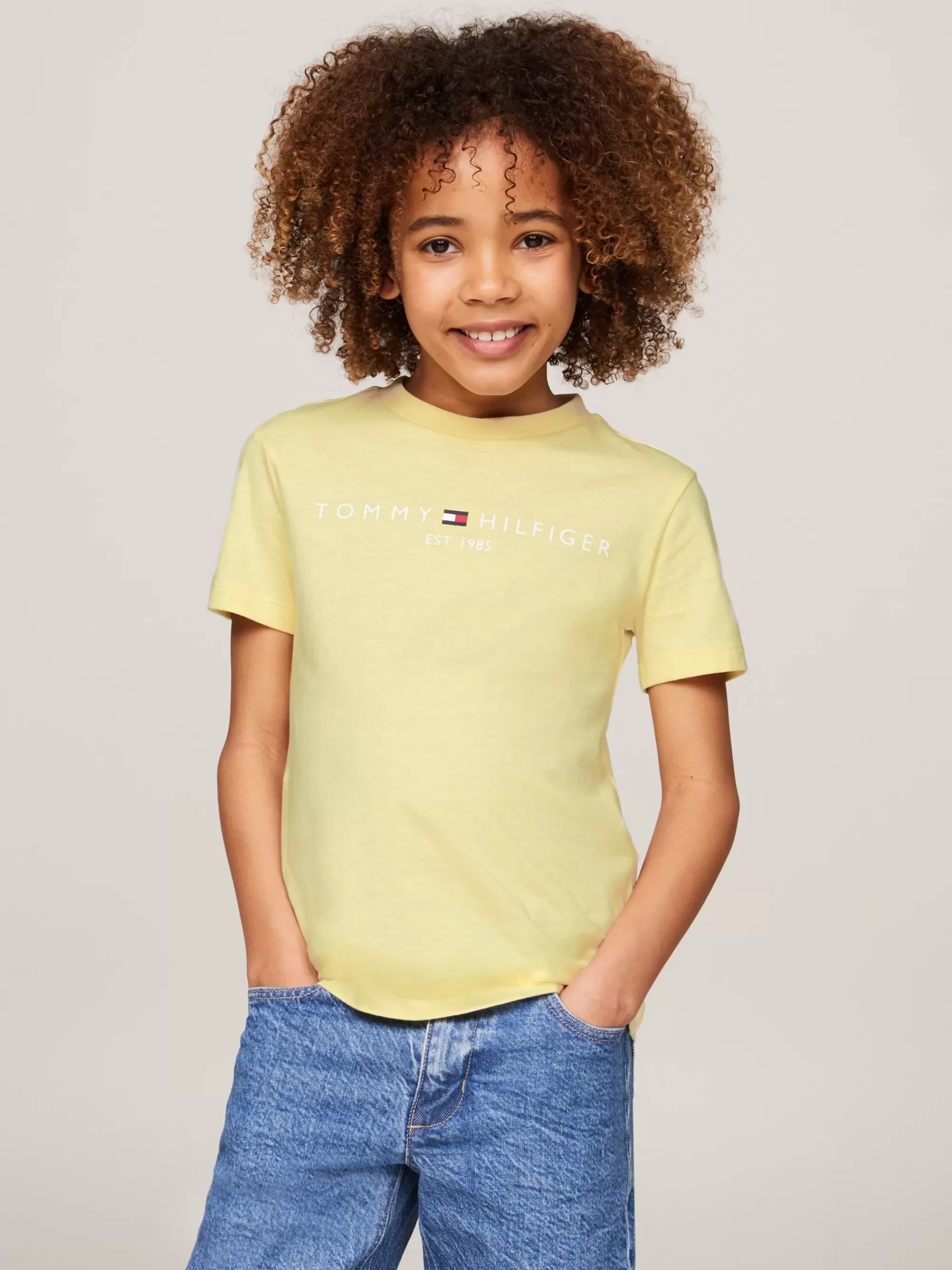 Tops & T-Shirts | T-Shirts & Polo's*Tommy Hilfiger T-shirt Met Ronde Hals En Logo LEMON ZEST