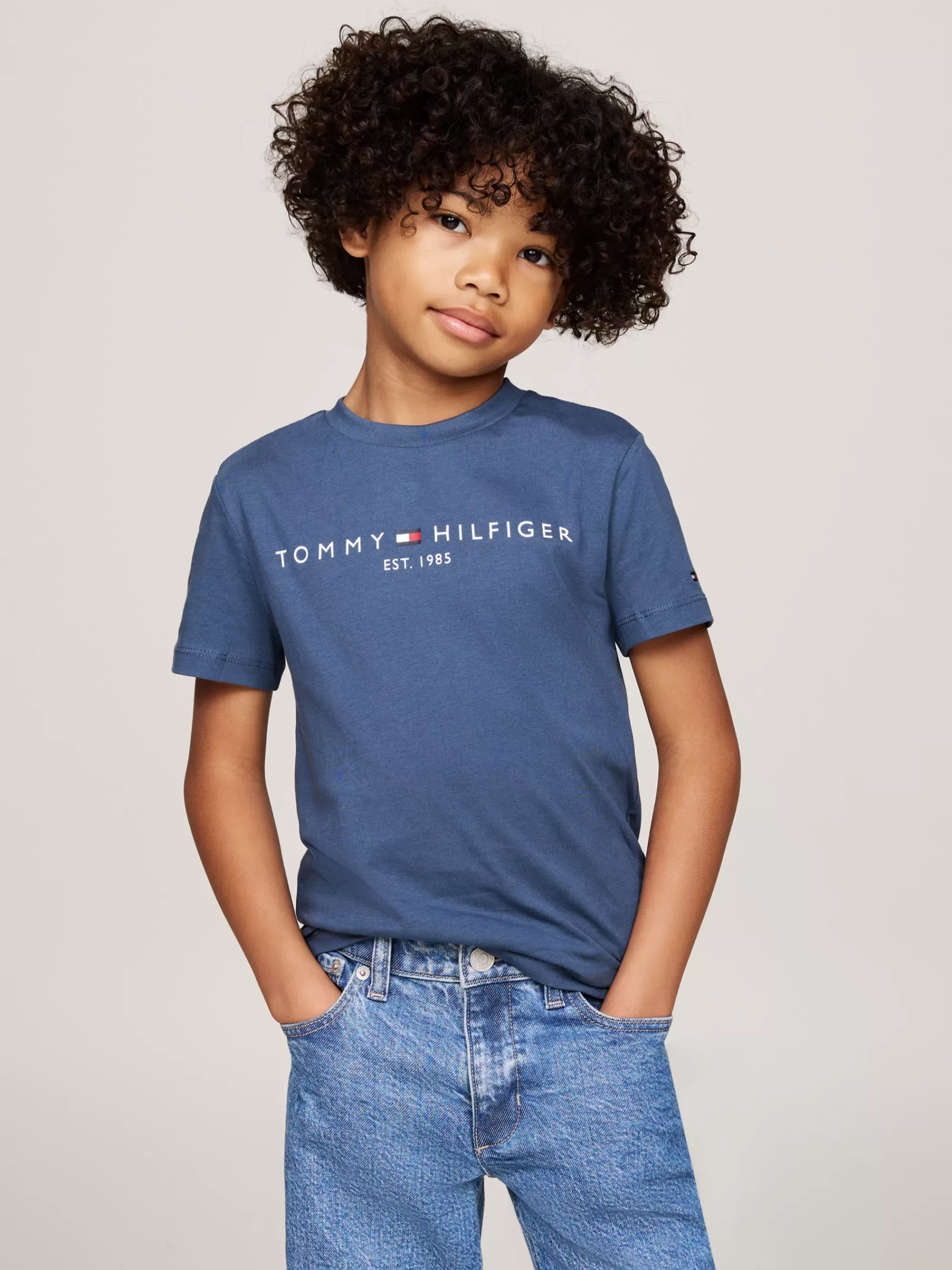 Tops & T-Shirts | T-Shirts & Polo's*Tommy Hilfiger T-shirt Met Ronde Hals En Logo AEGEAN SEA