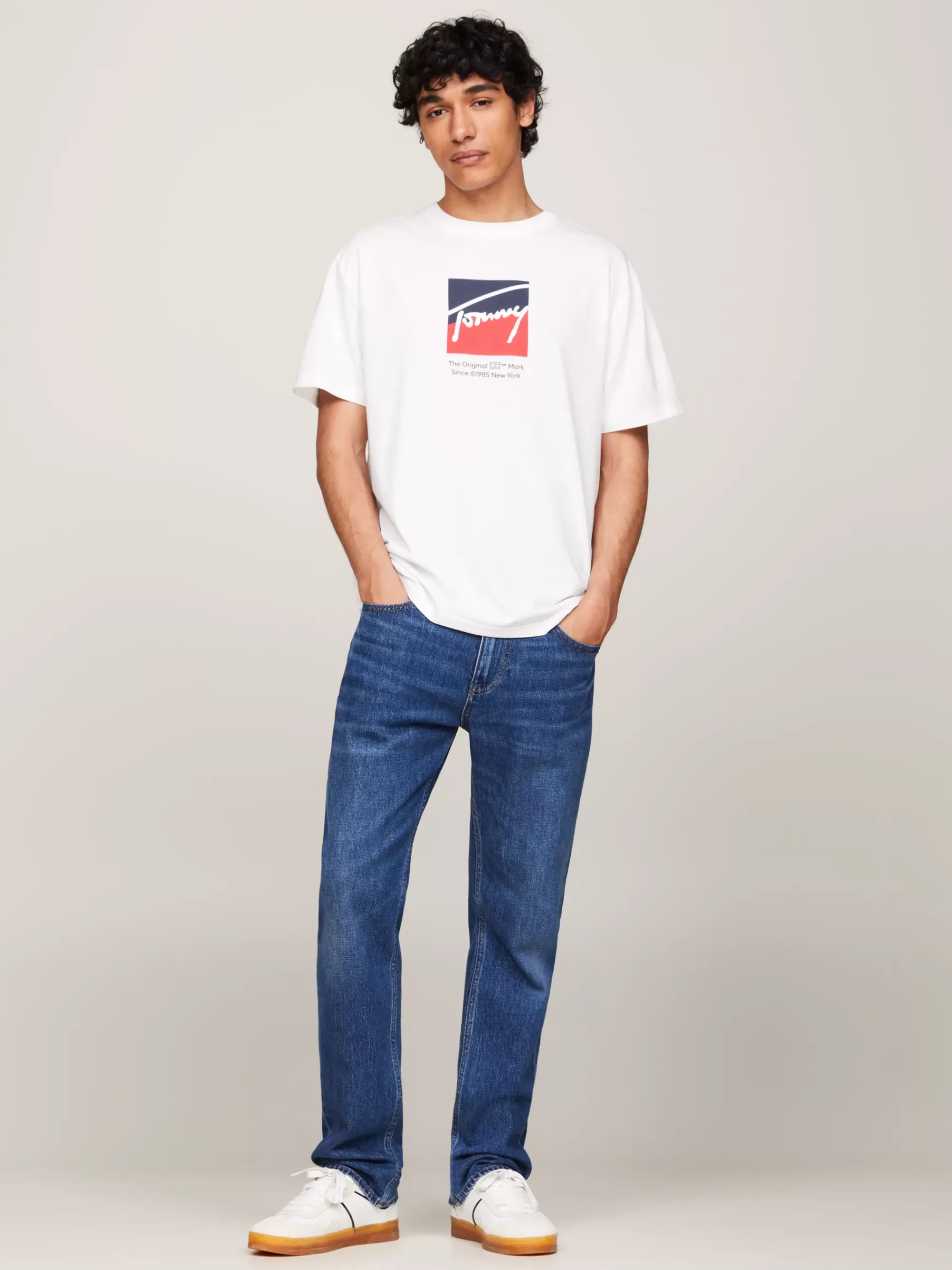 T-Shirts*Tommy Hilfiger T-shirt Met Ronde Hals En Logo WHITE