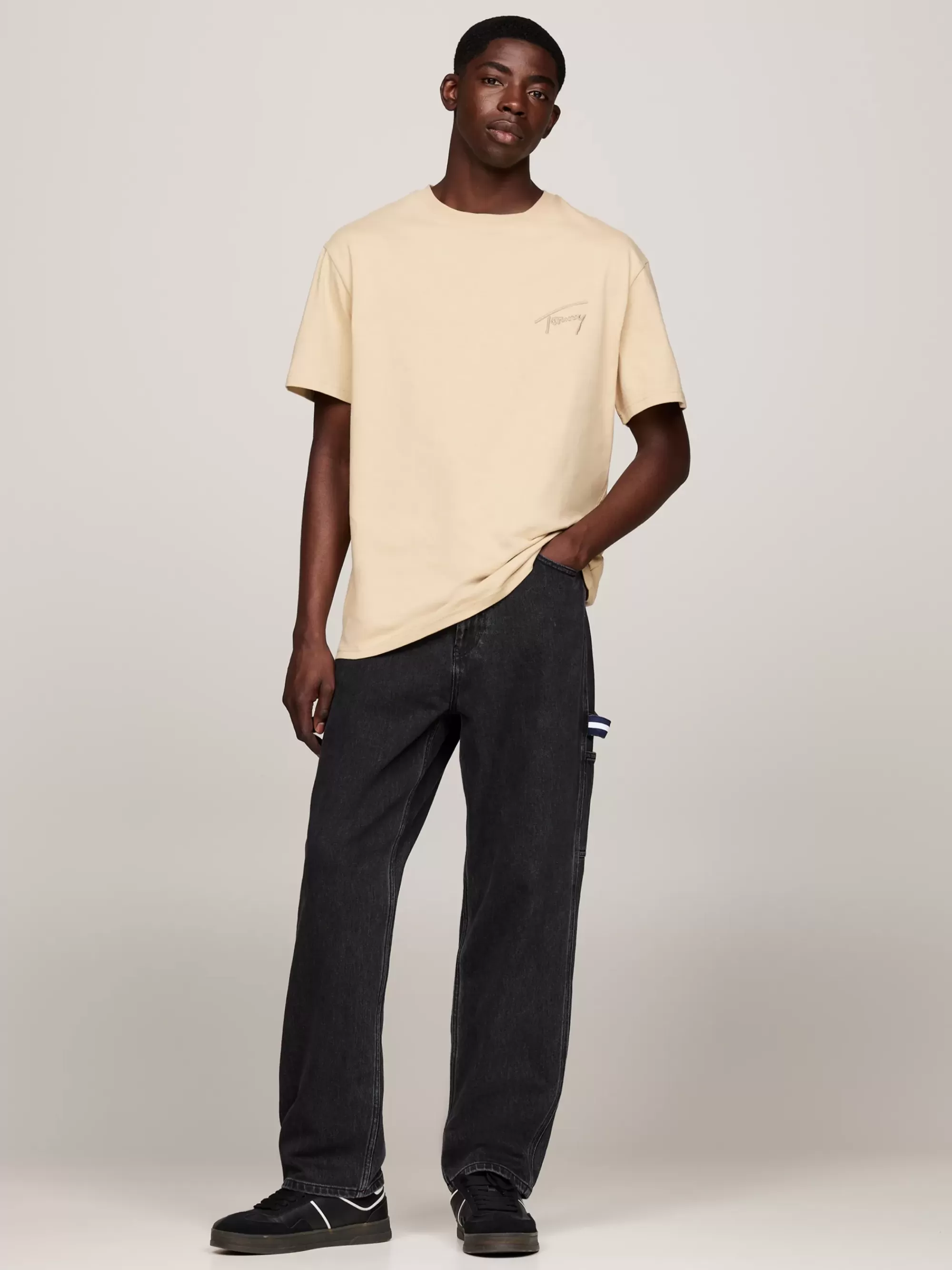 Plus Size Kleding & Inclusieve Maten | T-Shirts*Tommy Hilfiger T-shirt Met Ronde Hals En Logo GENTLE GOLD