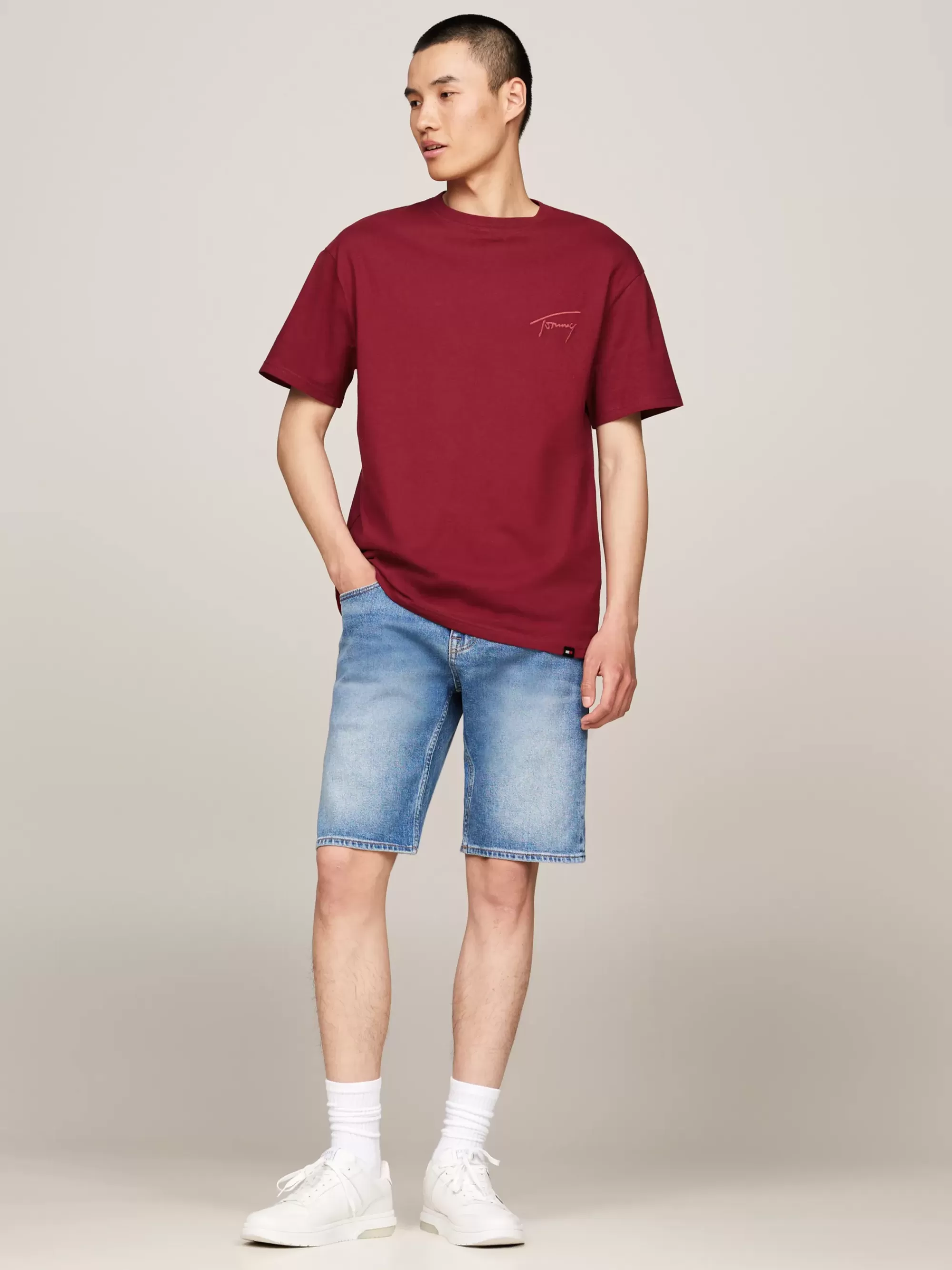 Plus Size Kleding & Inclusieve Maten | T-Shirts*Tommy Hilfiger T-shirt Met Ronde Hals En Logo RED CARPET