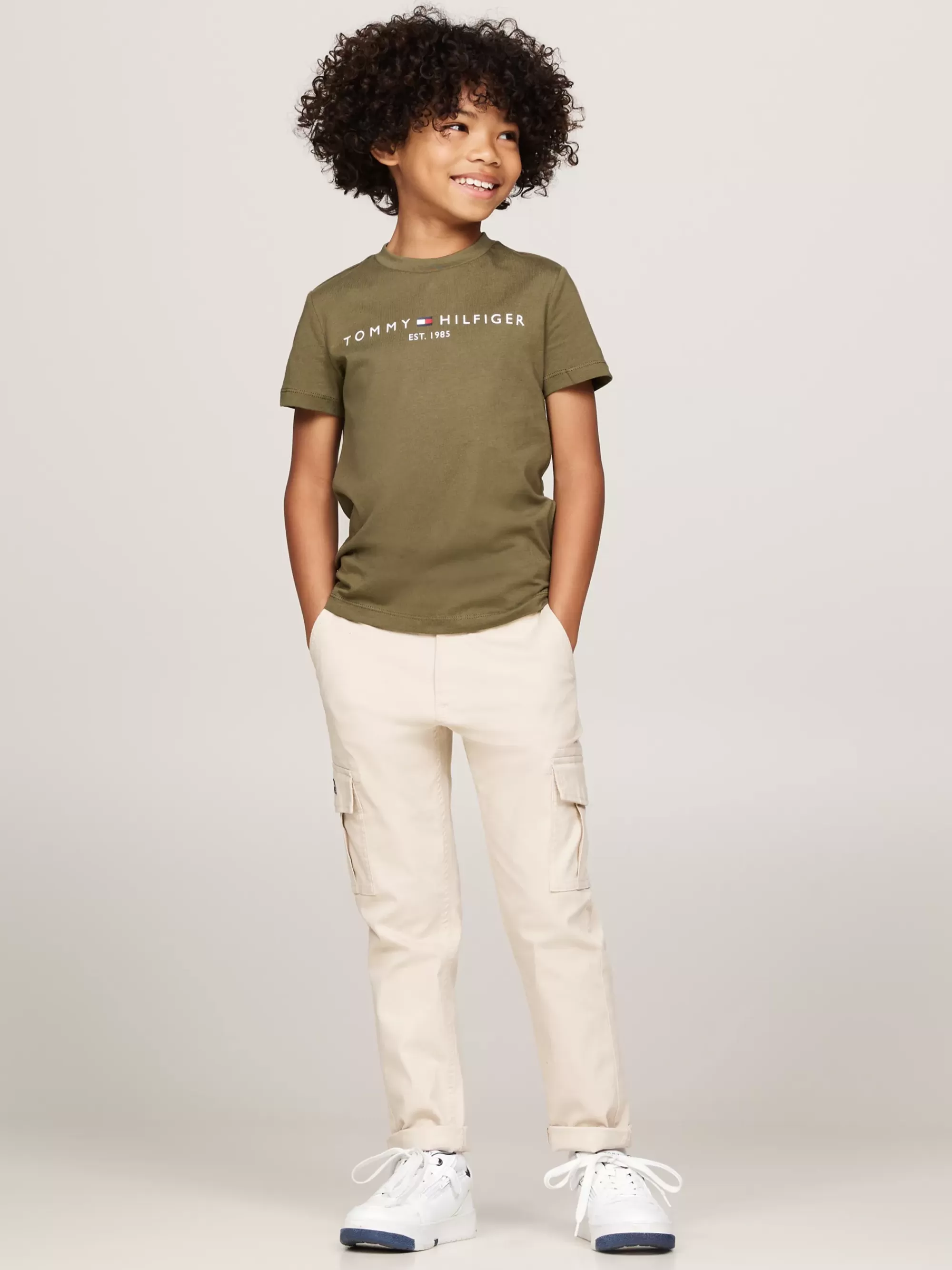 Tops & T-Shirts | T-Shirts & Polo's*Tommy Hilfiger T-shirt Met Ronde Hals En Logo UTILITY OLIVE