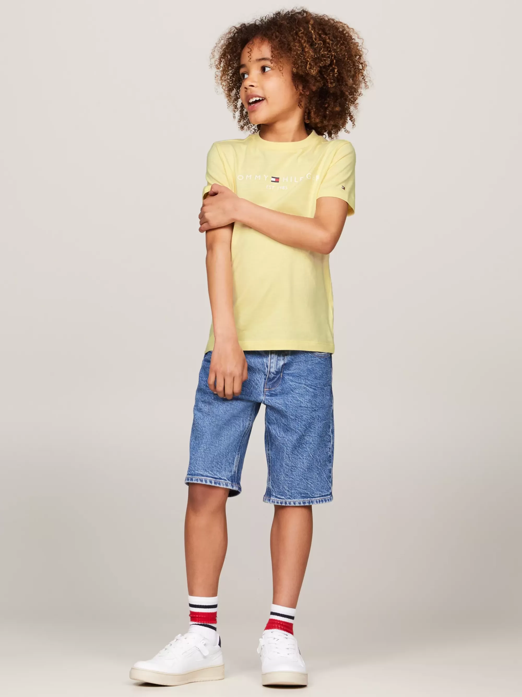 Tops & T-Shirts | T-Shirts & Polo's*Tommy Hilfiger T-shirt Met Ronde Hals En Logo LEMON ZEST