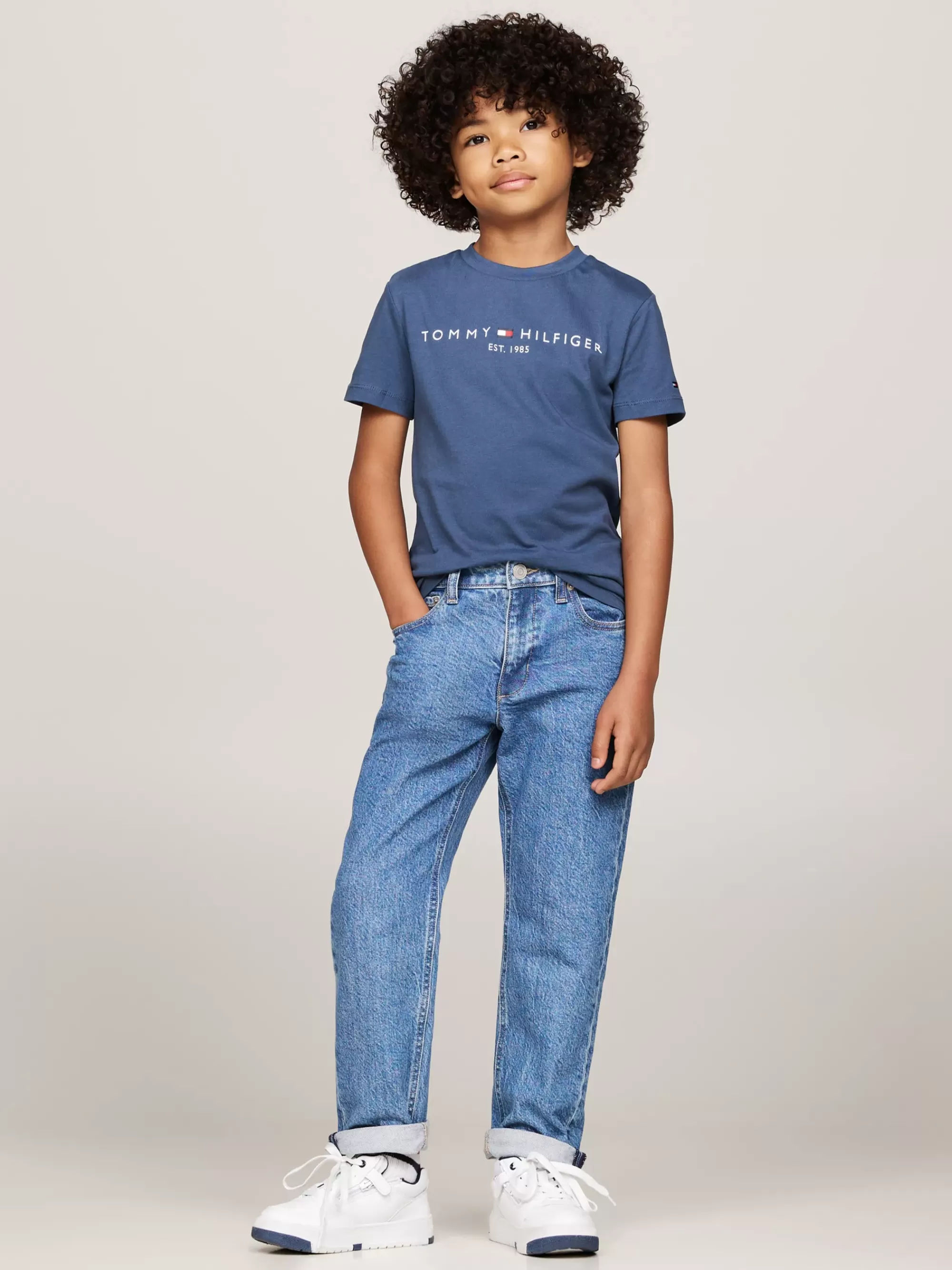 Tops & T-Shirts | T-Shirts & Polo's*Tommy Hilfiger T-shirt Met Ronde Hals En Logo AEGEAN SEA