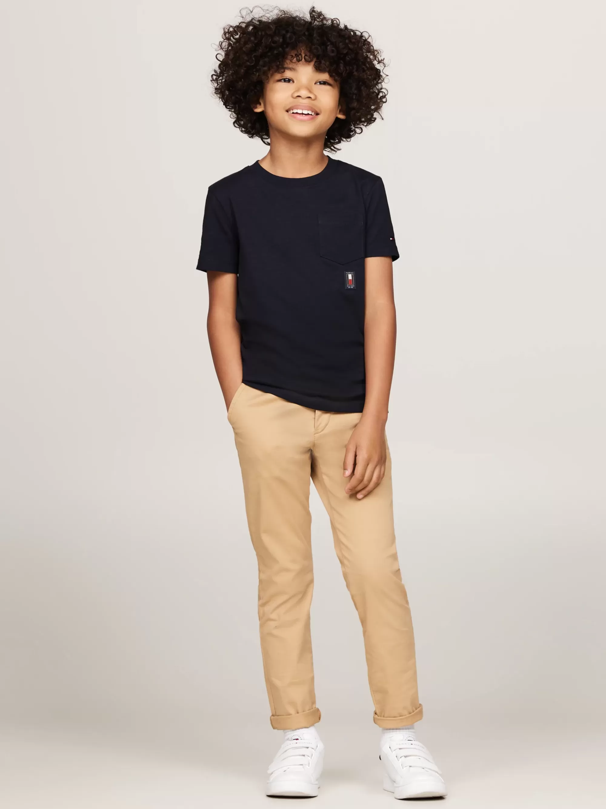 T-Shirts & Polo's*Tommy Hilfiger T-shirt Met Ronde Hals En Opgezette Zak DESERT SKY