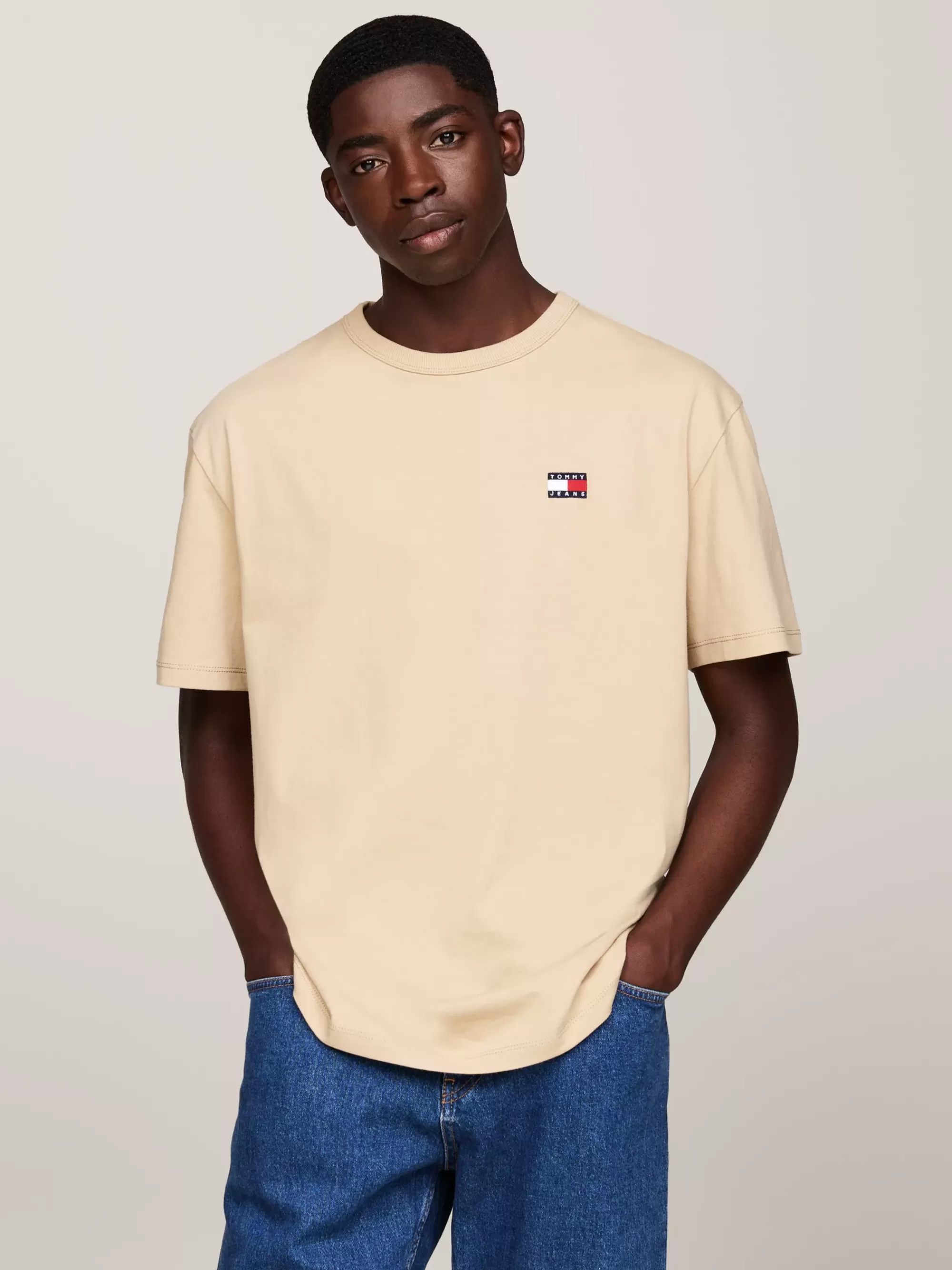 Plus Size Kleding & Inclusieve Maten | T-Shirts*Tommy Hilfiger T-shirt Met Ronde Hals En Tommy-badge GENTLE GOLD