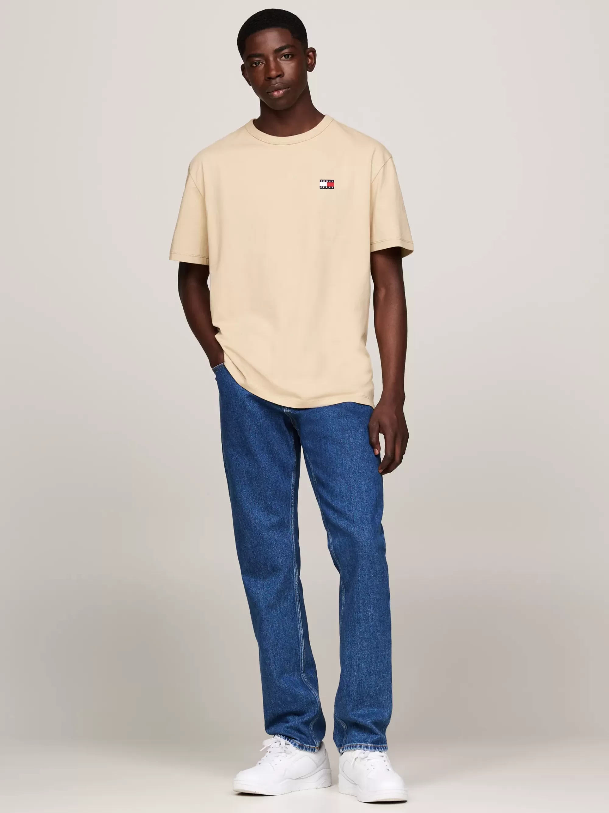Plus Size Kleding & Inclusieve Maten | T-Shirts*Tommy Hilfiger T-shirt Met Ronde Hals En Tommy-badge GENTLE GOLD