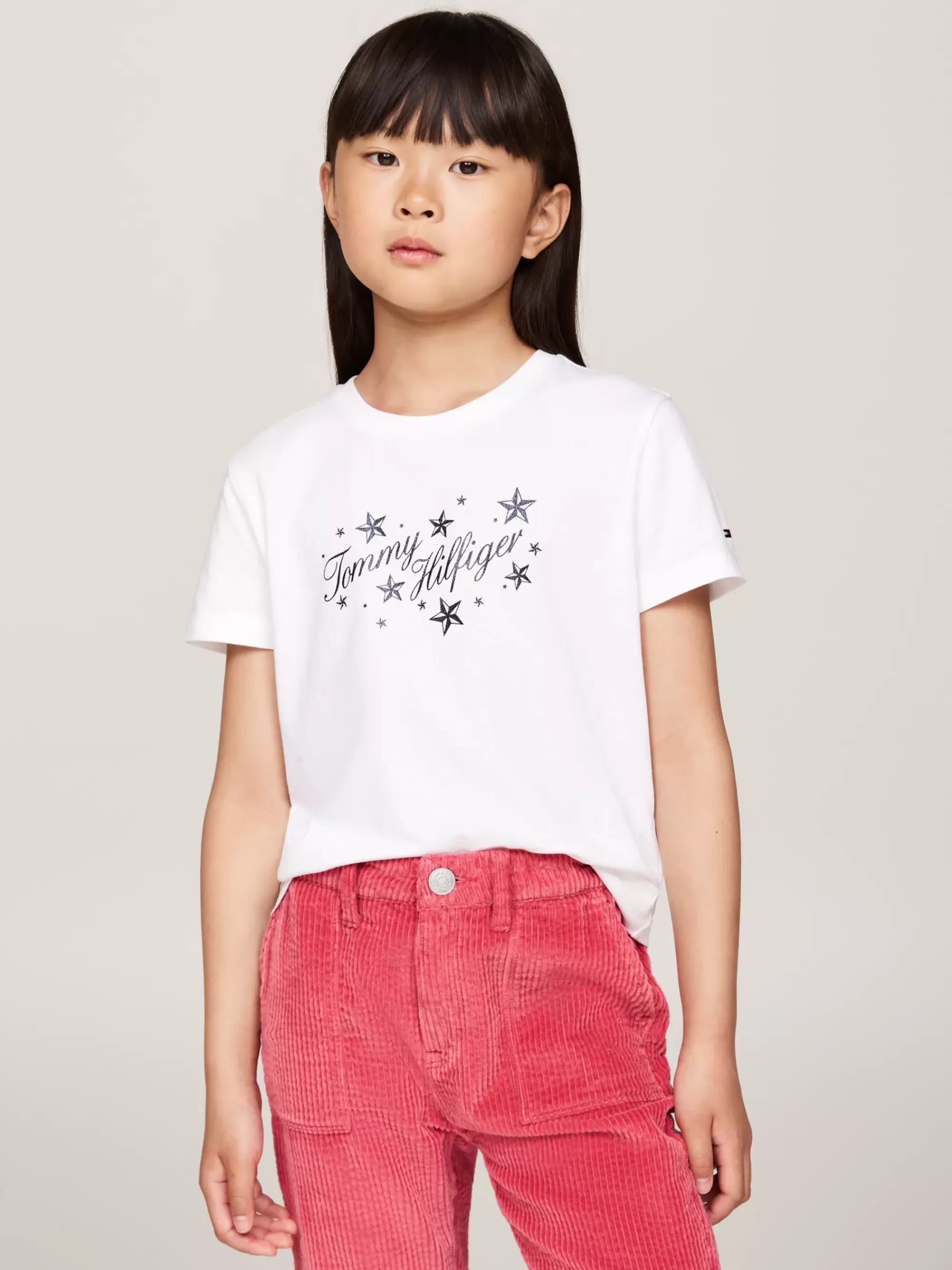 Tops & T-Shirts*Tommy Hilfiger T-shirt Met Scriptlogo WHITE