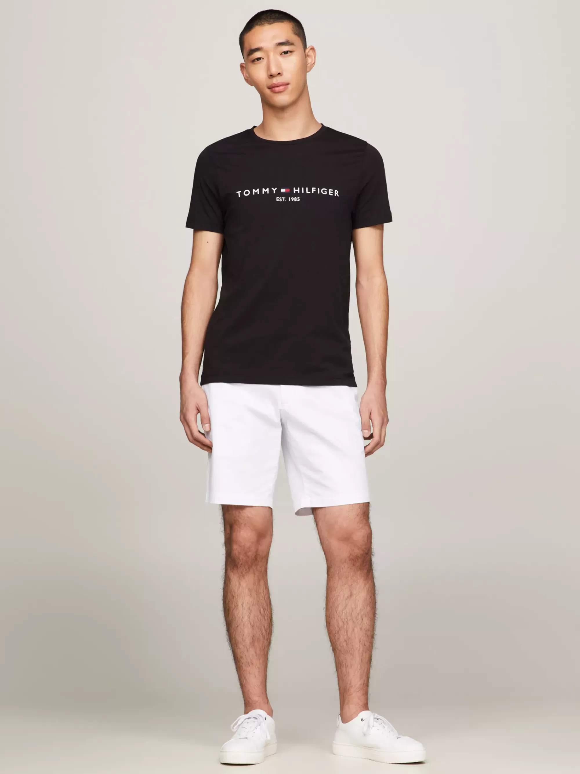 T-Shirts*Tommy Hilfiger T-shirt Met -logo JET BLACK