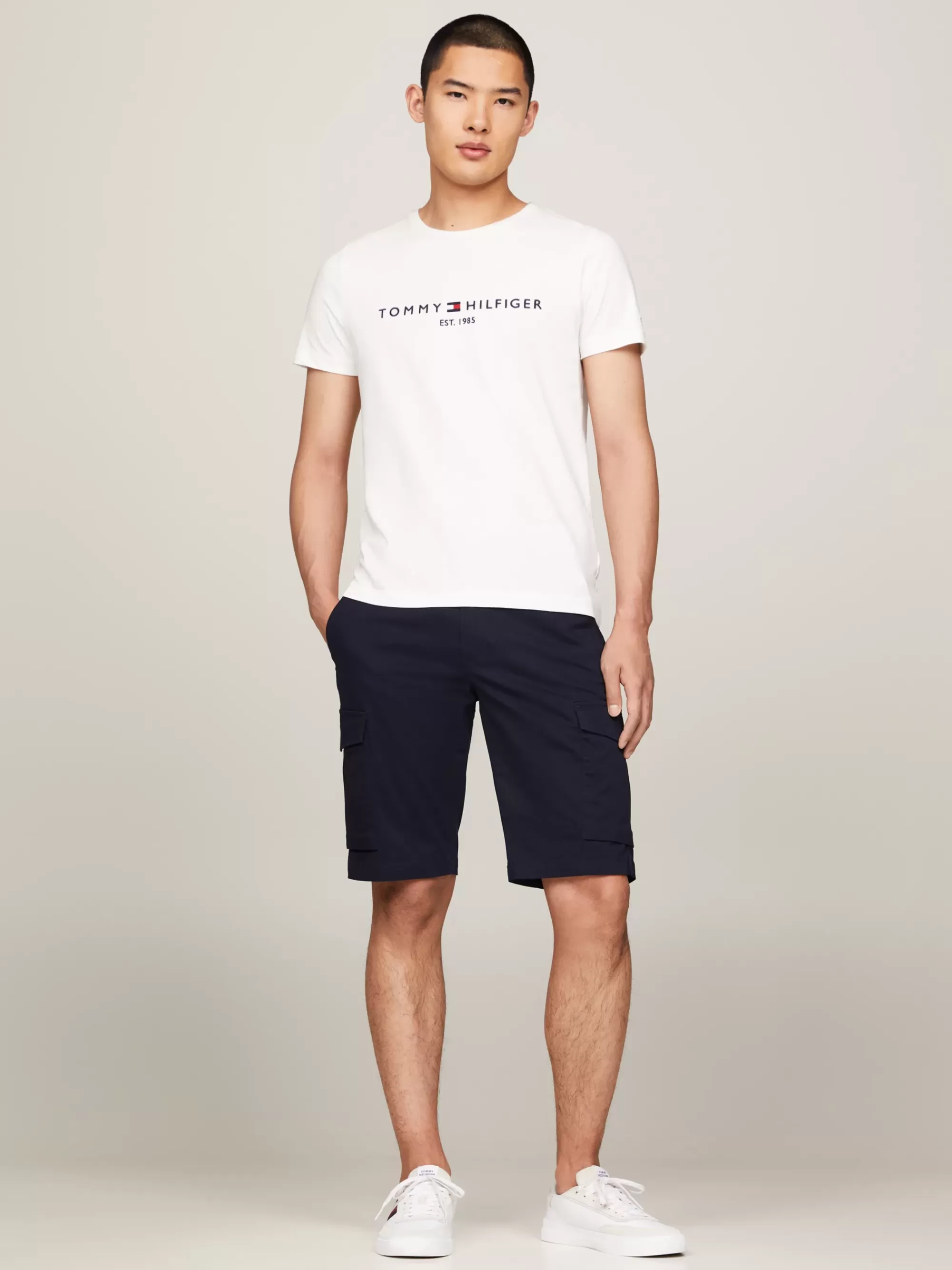 T-Shirts*Tommy Hilfiger T-shirt Met -logo SNOW WHITE