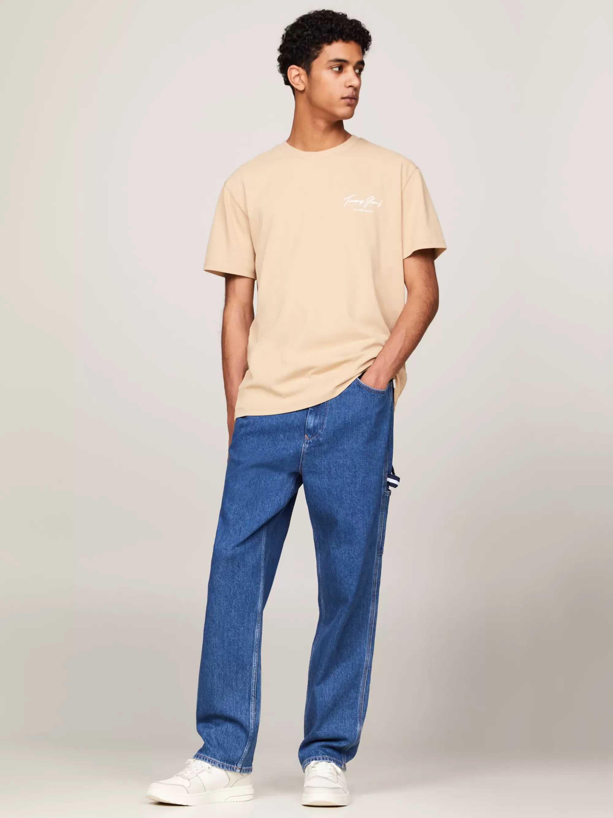 Plus Size Kleding & Inclusieve Maten | T-Shirts*Tommy Hilfiger T-shirt Met Tommy-vlaglogo Op De Rug GENTLE GOLD