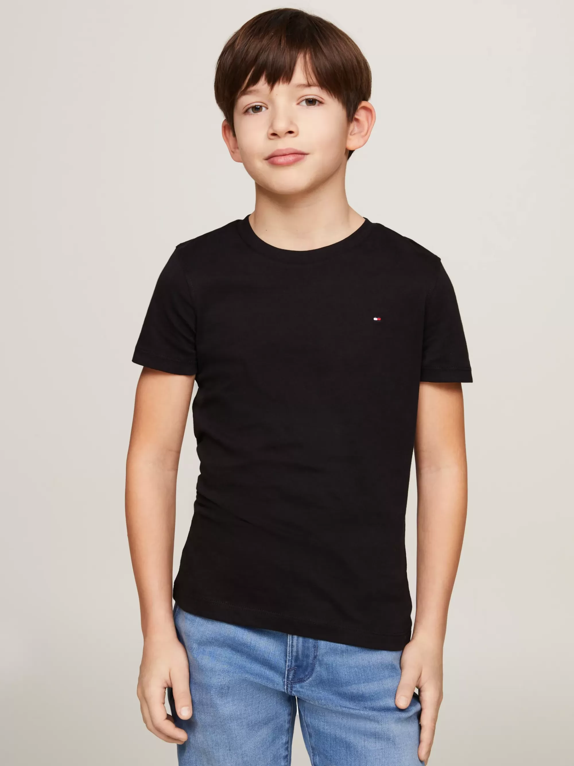 T-Shirts & Polo's*Tommy Hilfiger T-shirt Van Biologisch Katoen METEORITE