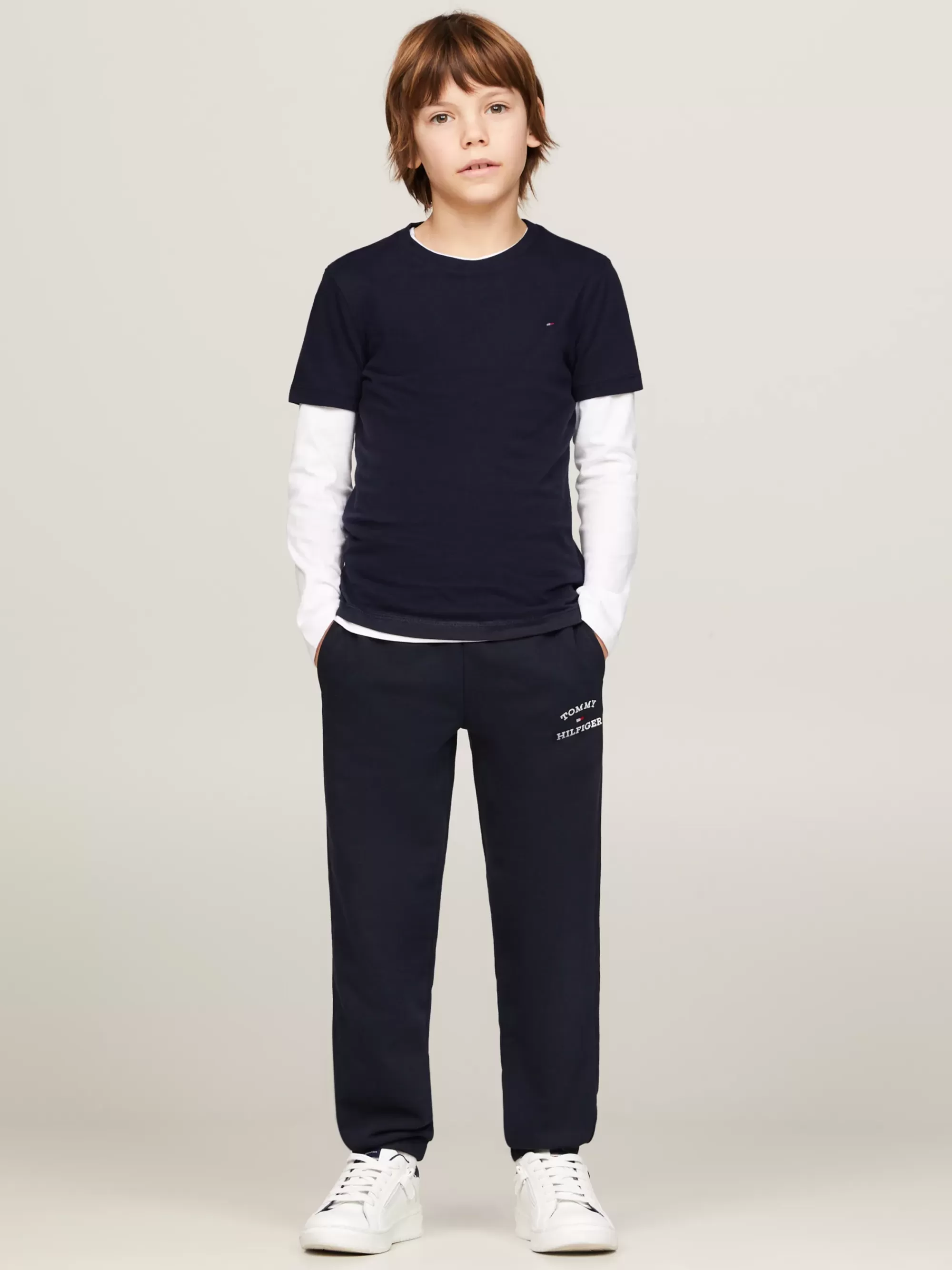 T-Shirts & Polo's*Tommy Hilfiger T-shirt Van Biologisch Katoen SKY CAPTAIN