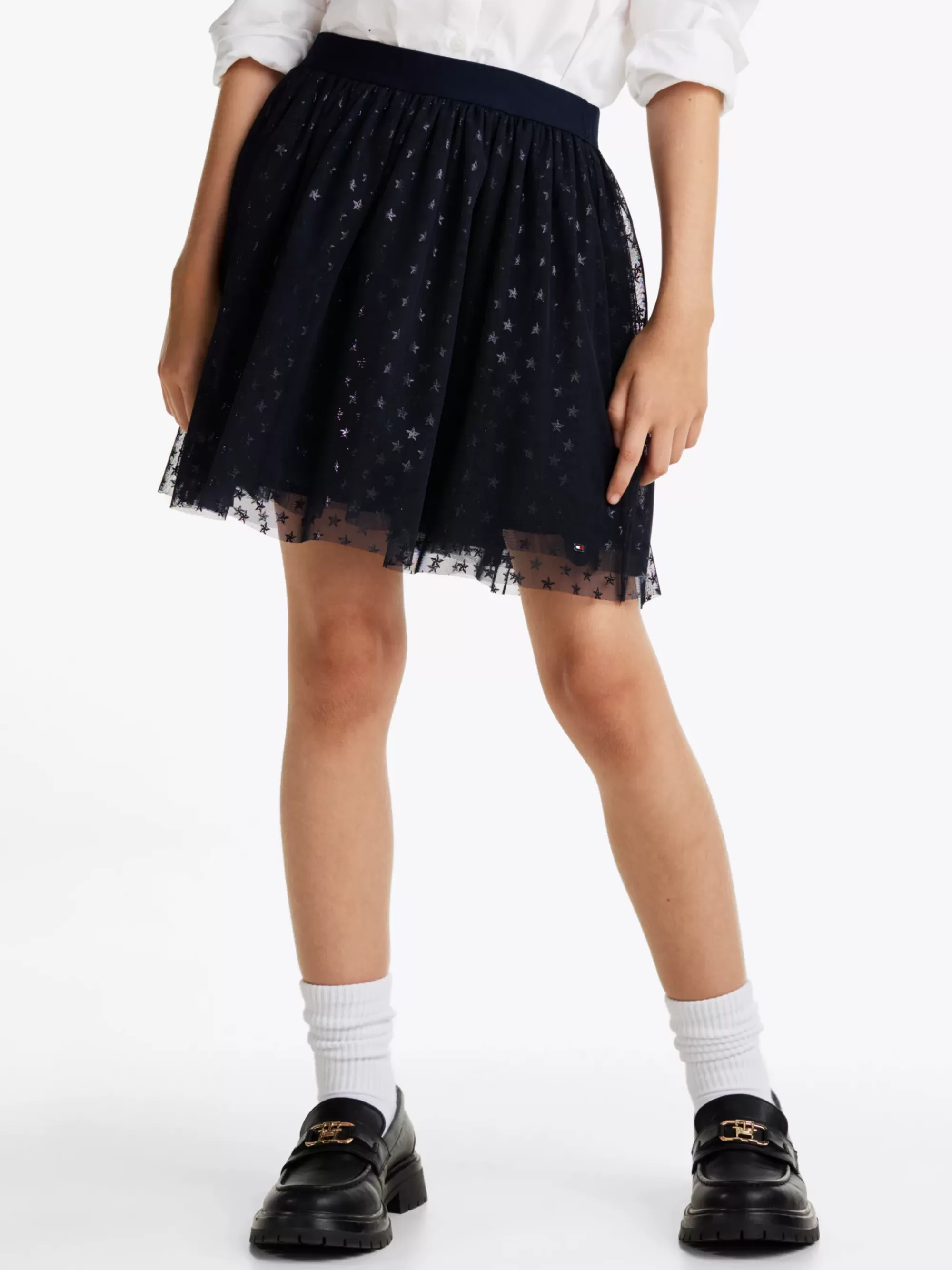 Broeken & Rokken*Tommy Hilfiger Tulen Rok Met Metallic Sterren DESERT SKY ALLOVER