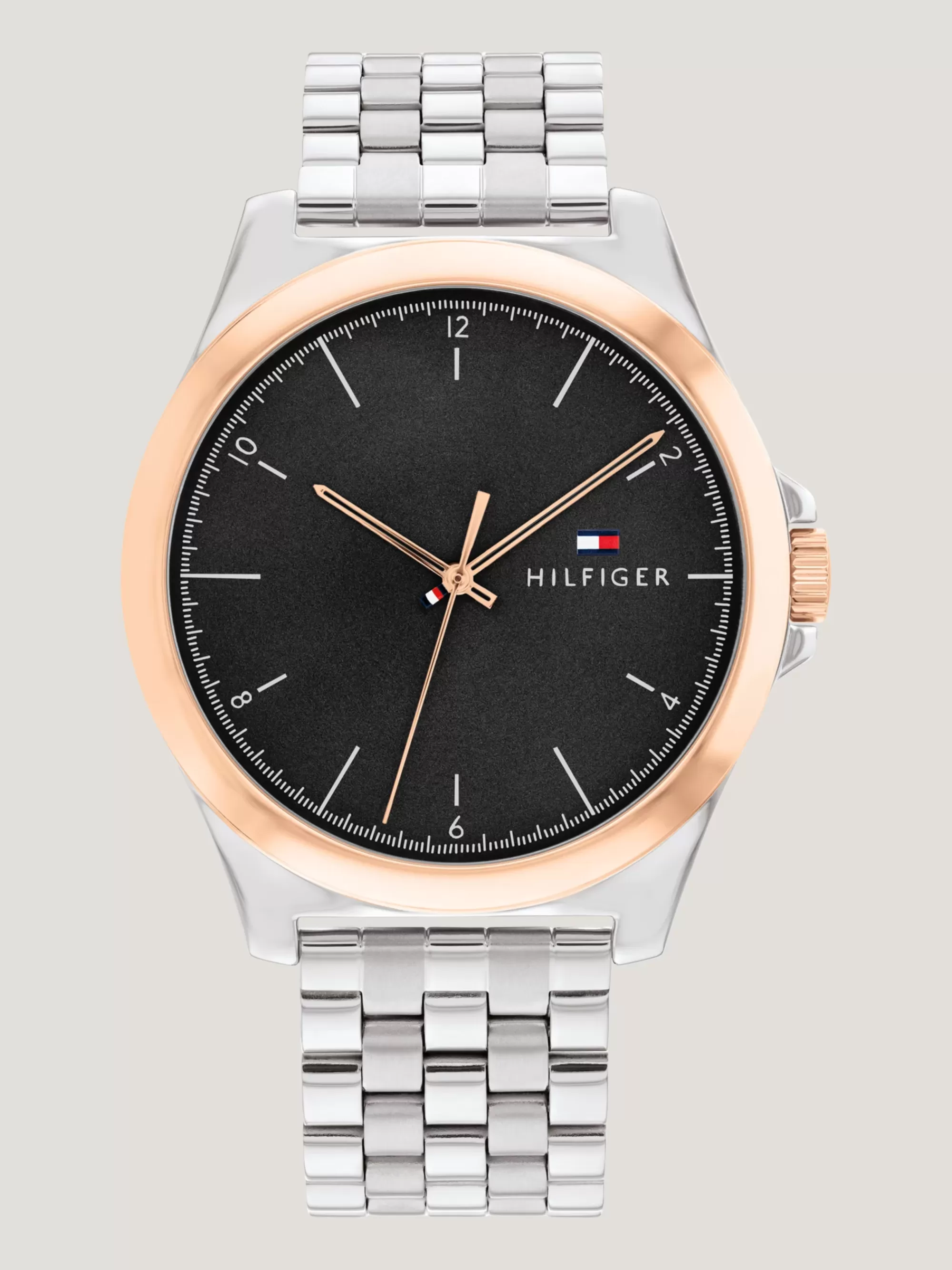 Horloges*Tommy Hilfiger Tweekleurig Horloge Met Schakelband TWO TONE