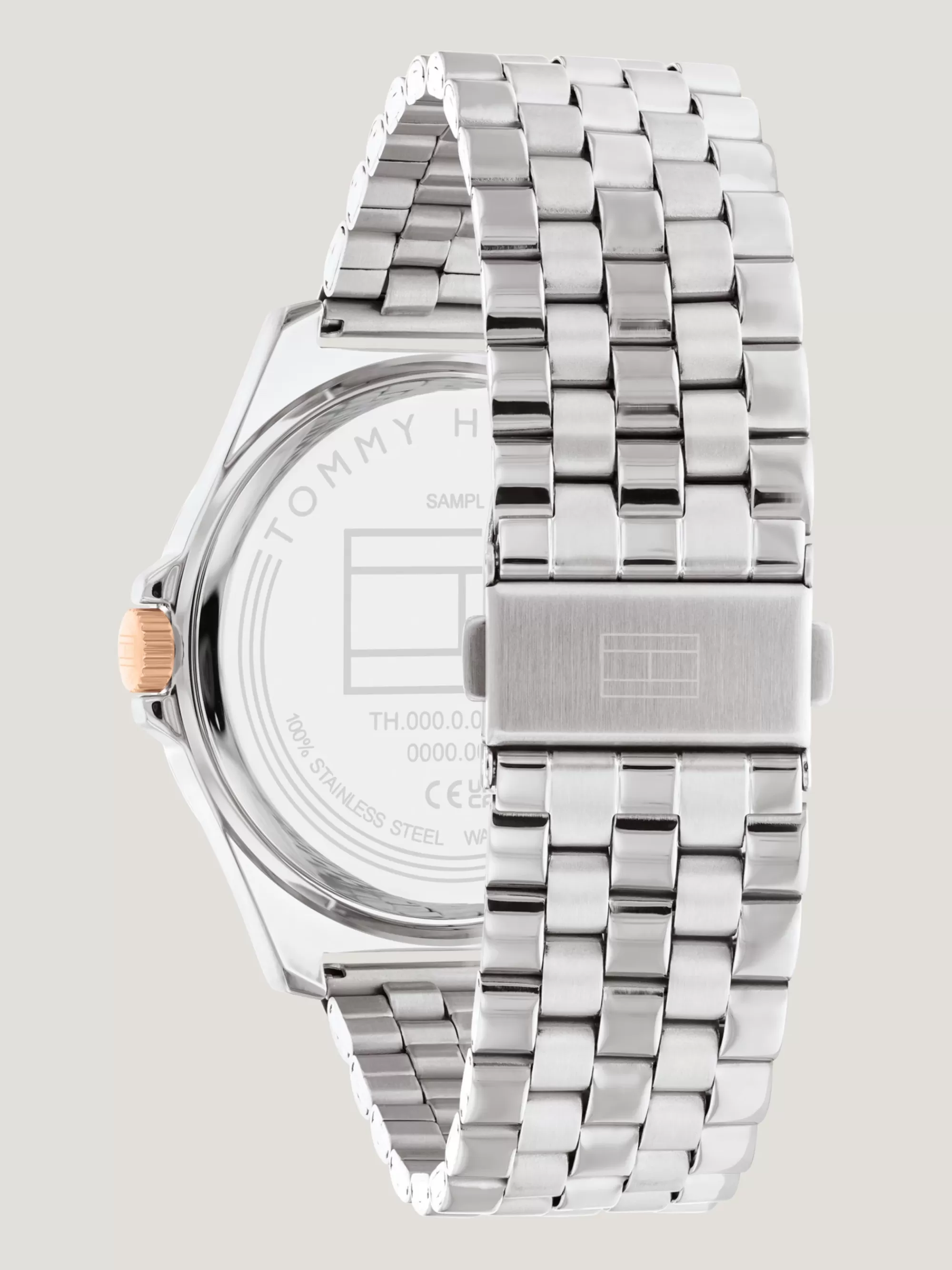 Horloges*Tommy Hilfiger Tweekleurig Horloge Met Schakelband TWO TONE