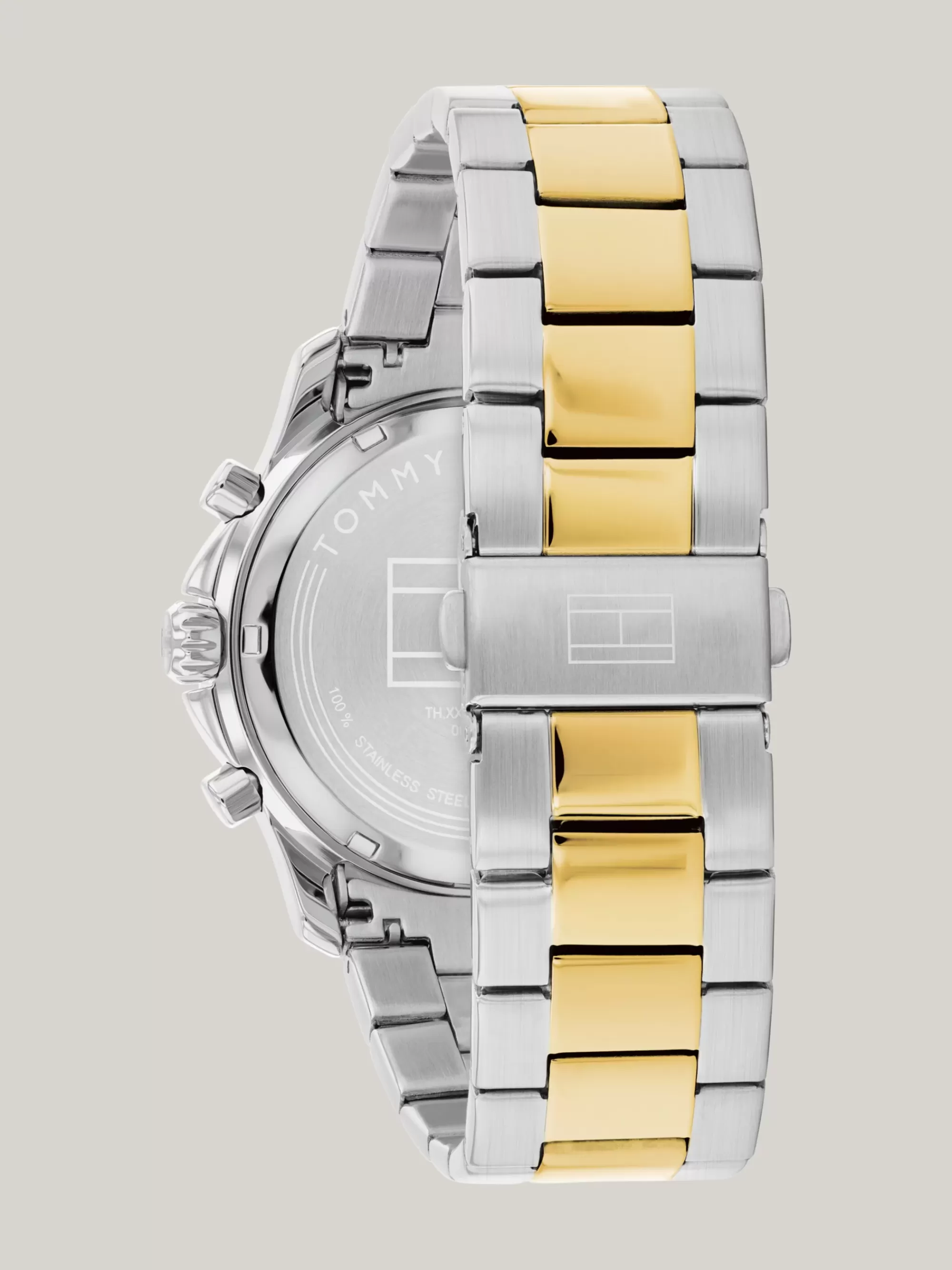 Horloges*Tommy Hilfiger Tweekleurig Horloge Met Zwarte Wijzerplaat TWO TONE