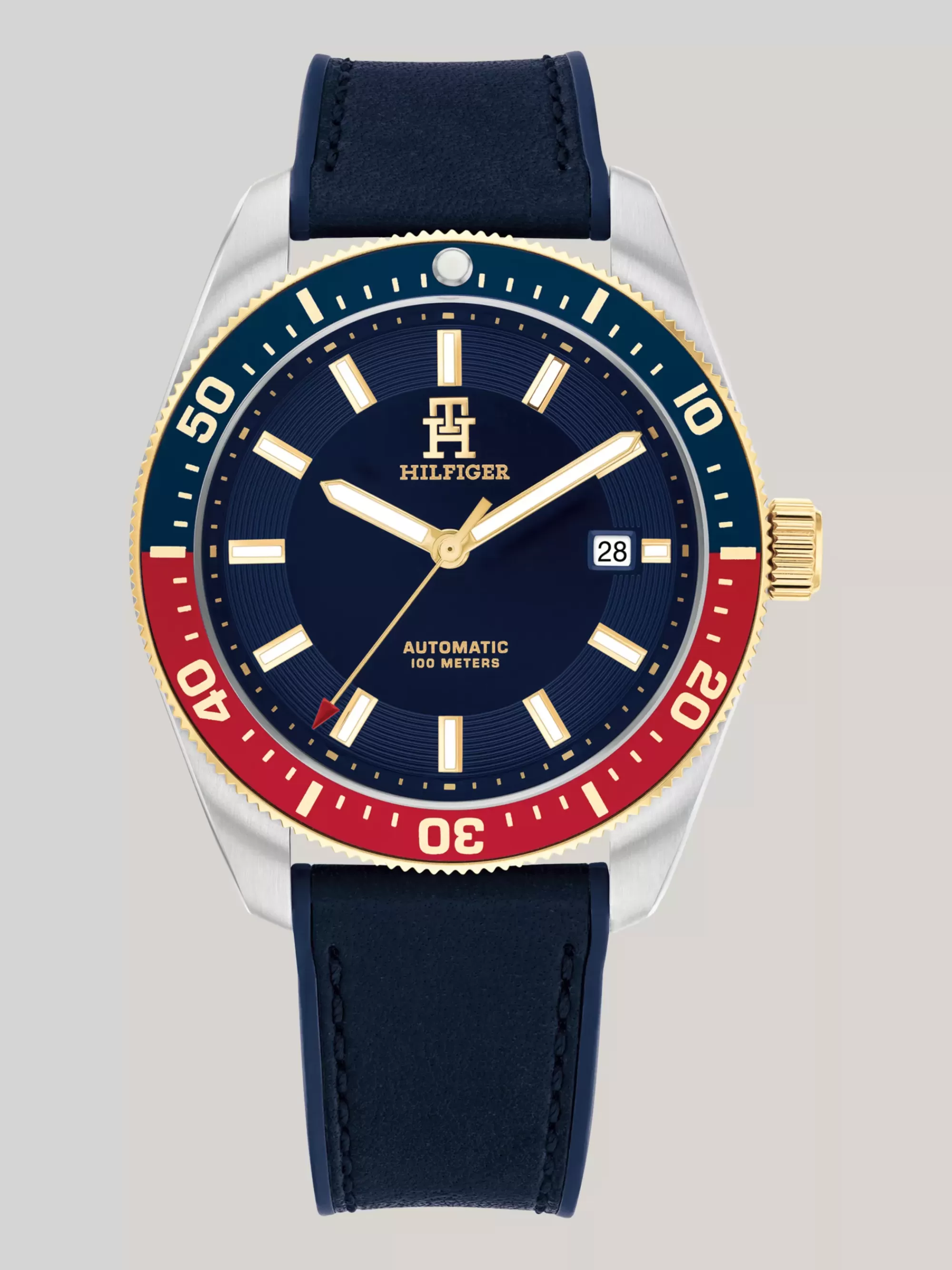 Horloges*Tommy Hilfiger Tweekleurig Roestvrijstalen Horloge BLACK