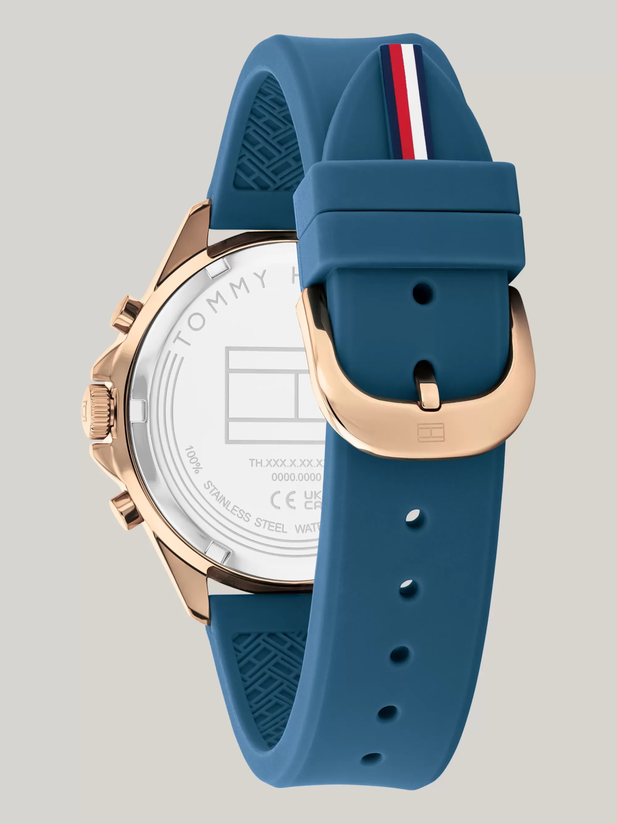Horloges*Tommy Hilfiger Tweekleurig Roestvrijstalen Horloge BLUE