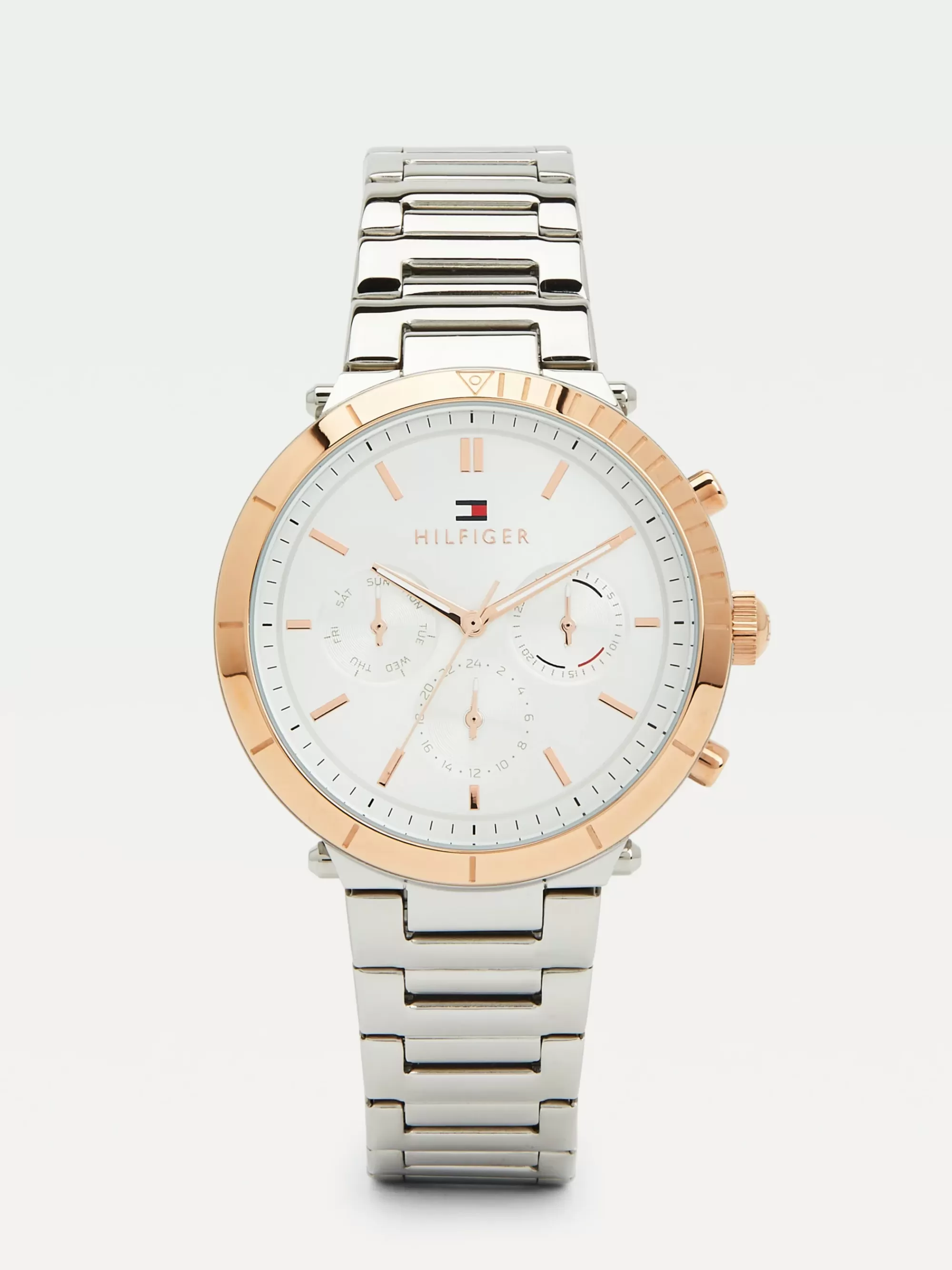 Horloges*Tommy Hilfiger Tweekleurig Sporthorloge SILVER