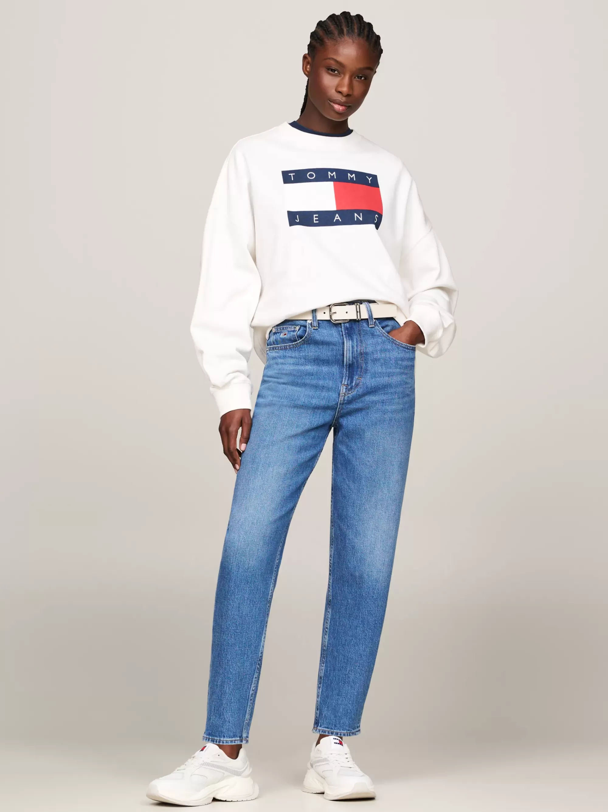 Jeans*Tommy Hilfiger Ultra High Rise En Tapered Mom Jeans DENIM MEDIUM