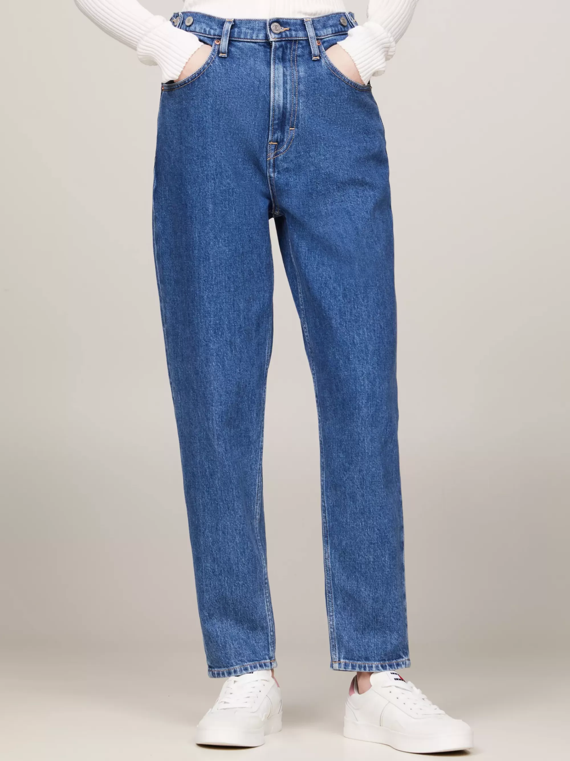 Jeans*Tommy Hilfiger Ultra High Rise Tapered Mom Jeans DENIM MEDIUM