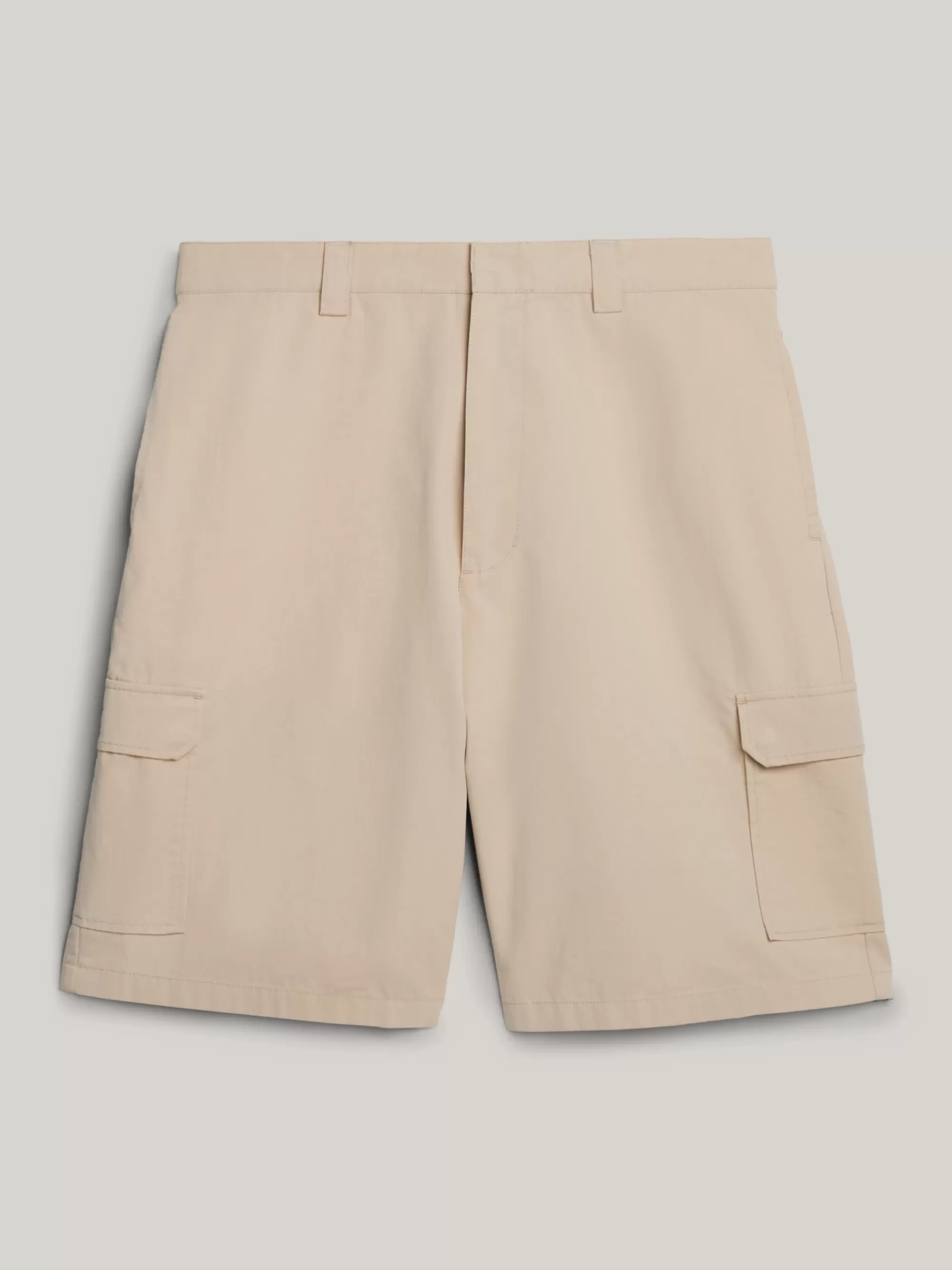 Korte Broeken*Tommy Hilfiger Uniseks Cargoshort Met Wijde Fit BEIGE STONE