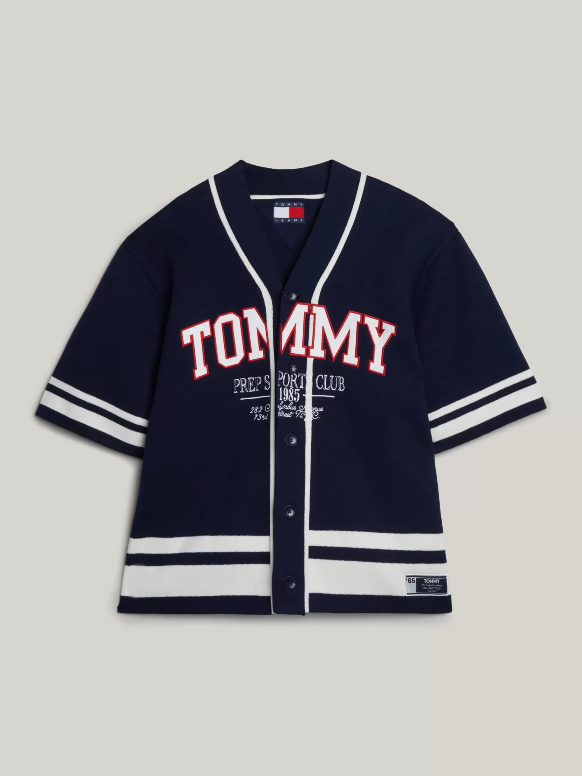 Truien | Truien & Vesten*Tommy Hilfiger Uniseks Gebreid Baseballshirt Met Logo EMPIRE NAVY