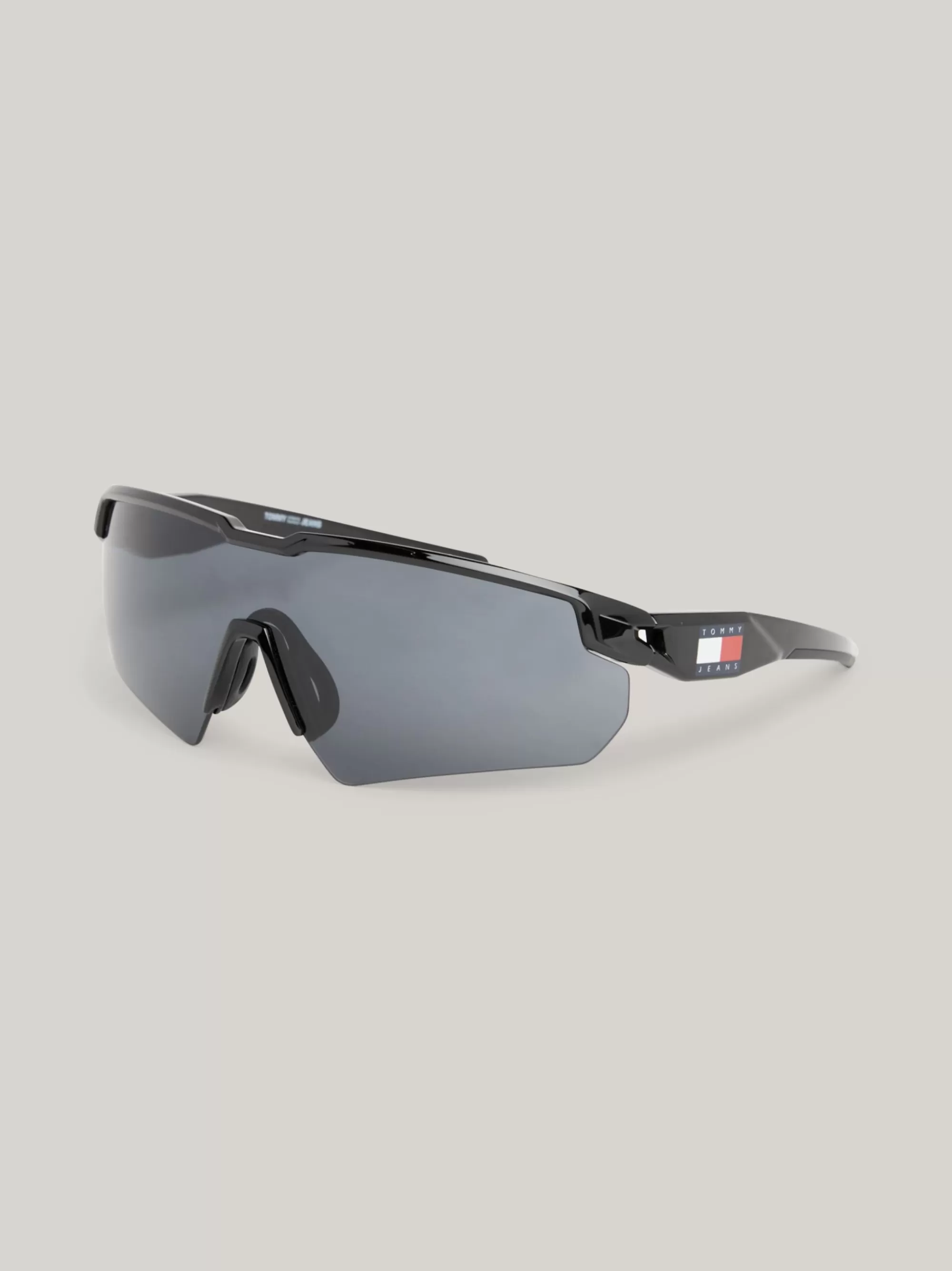 Zonnebrillen | Zonnebrillen*Tommy Hilfiger Uniseks Zonnebril Met Gespiegelde Glazen BLACK / BLACK