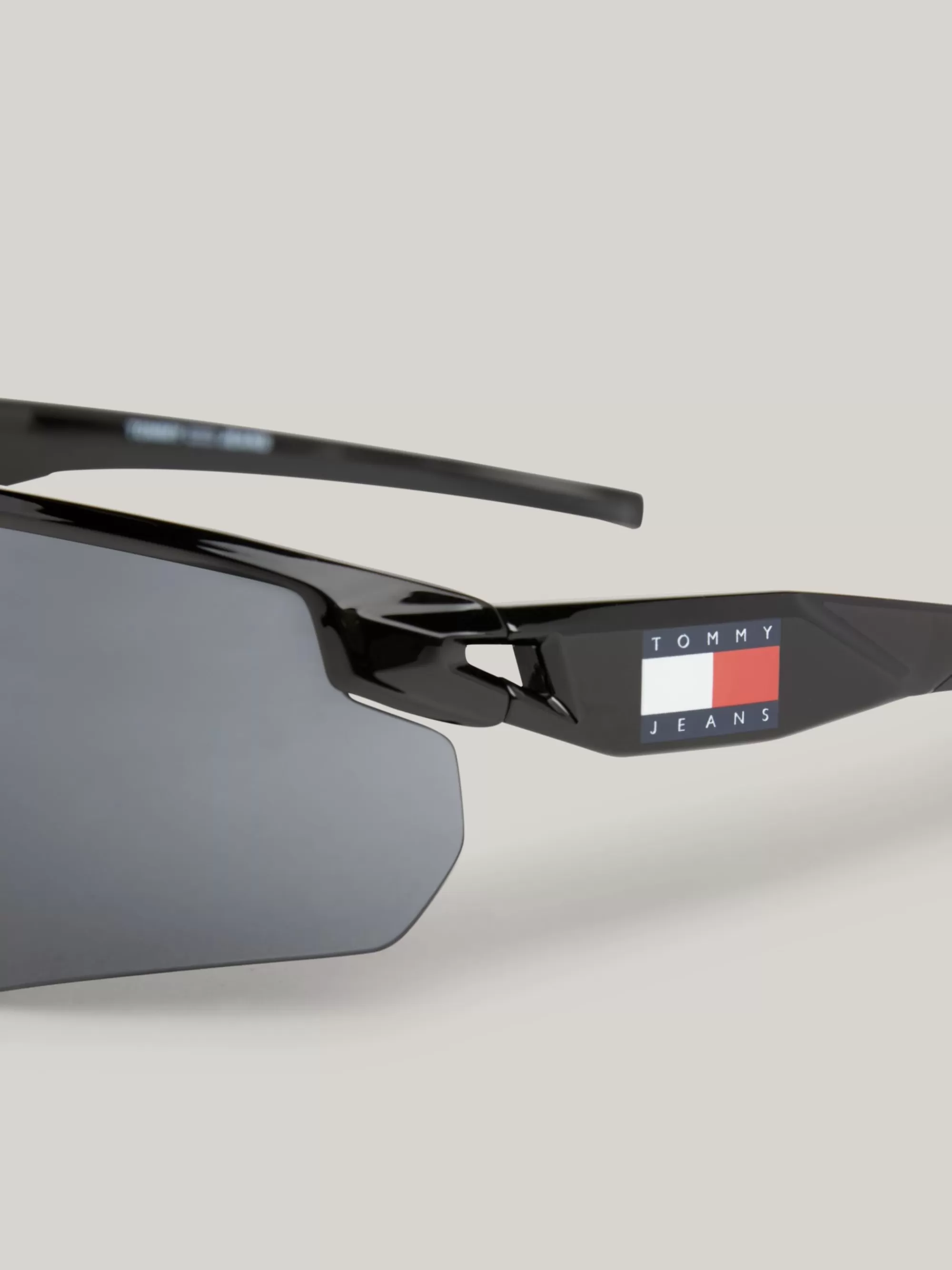 Zonnebrillen | Zonnebrillen*Tommy Hilfiger Uniseks Zonnebril Met Gespiegelde Glazen BLACK / BLACK