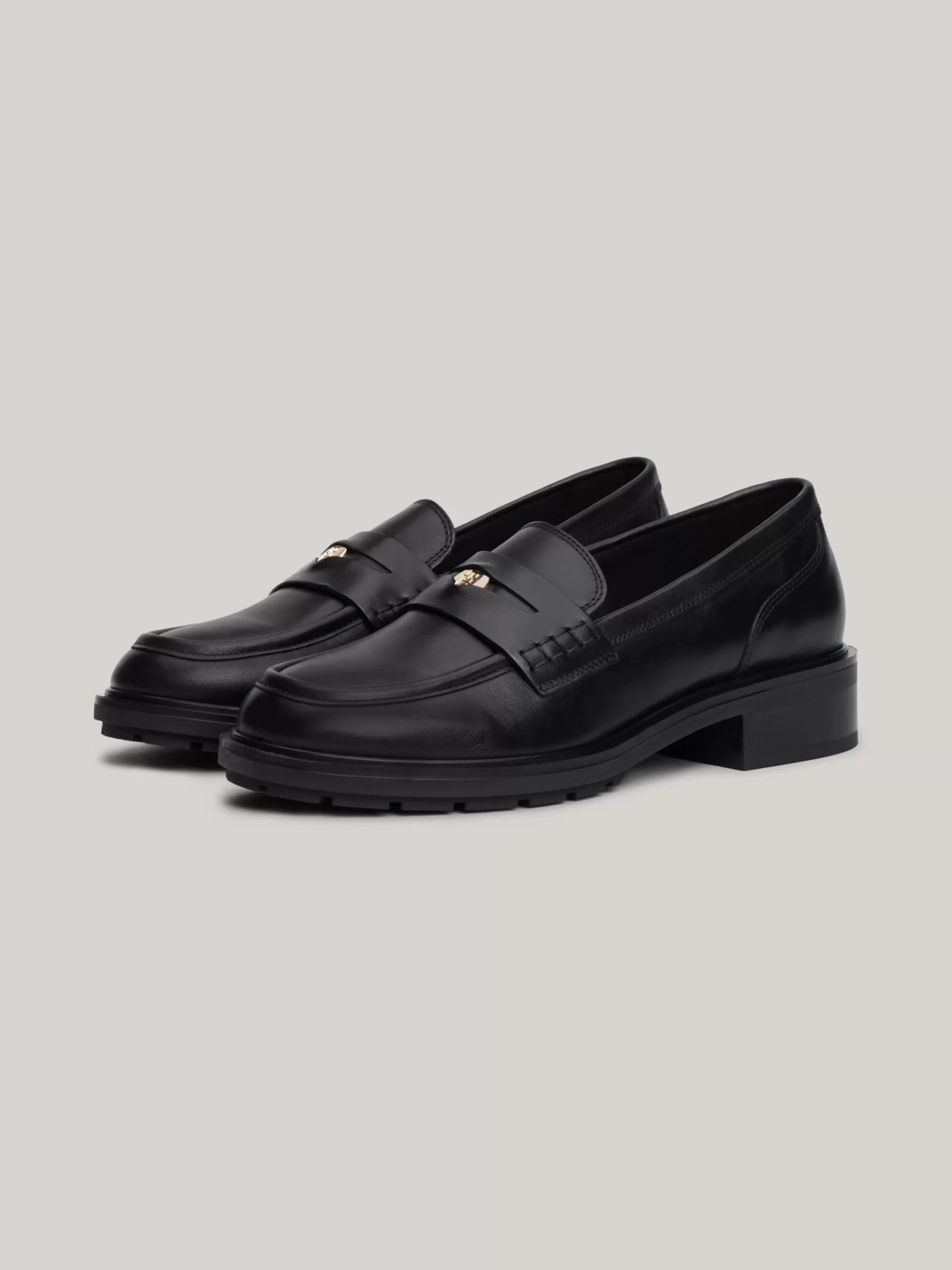 Mocassins & Instappers | Platte Schoenen*Tommy Hilfiger Utility Penny Loafer Met Halve Profielzool BLACK