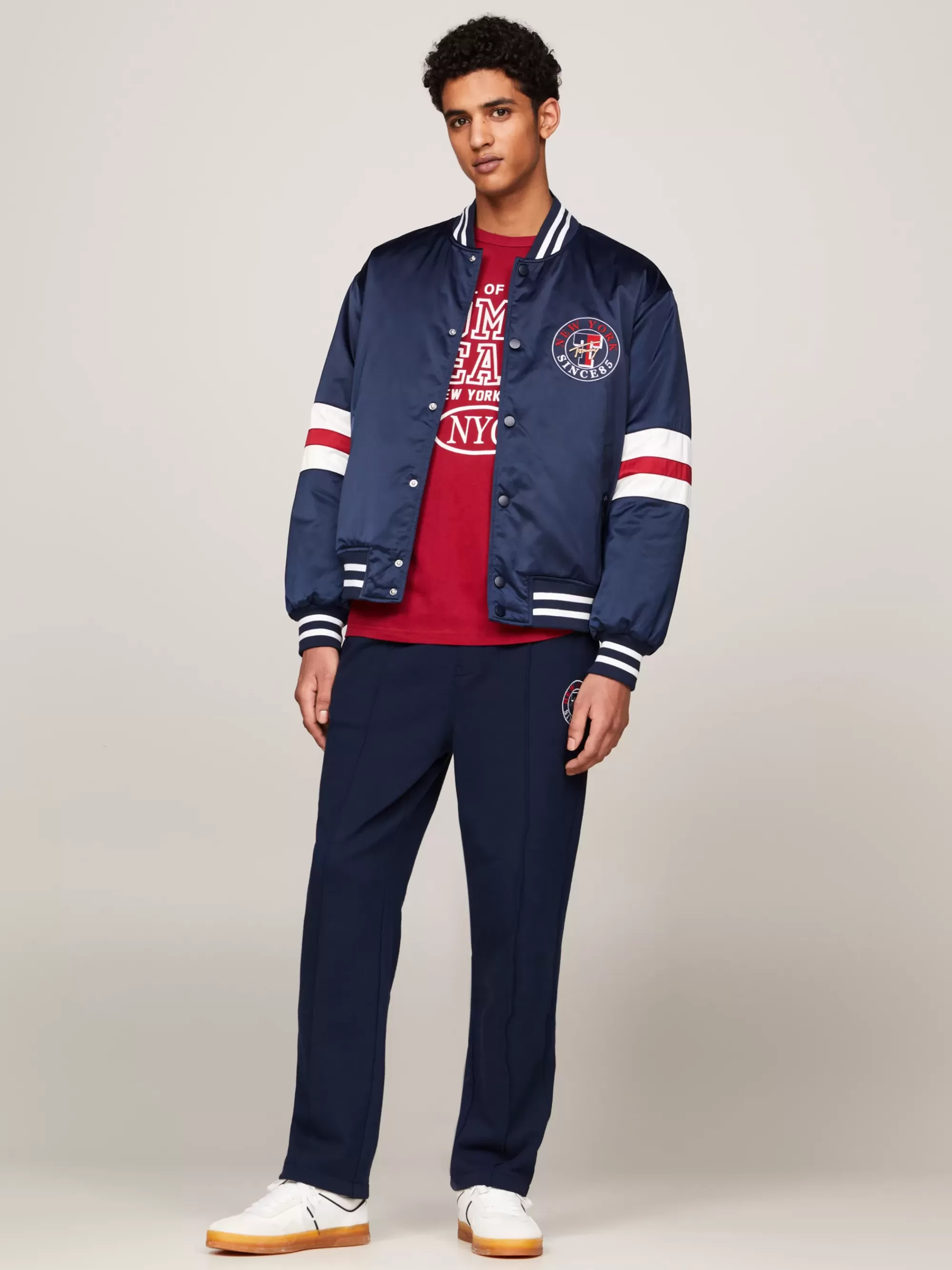 Plus Size Kleding & Inclusieve Maten | Jassen & Jacks*Tommy Hilfiger Varsity Explorer Relaxed Fit Bomberjack DARK NIGHT NAVY