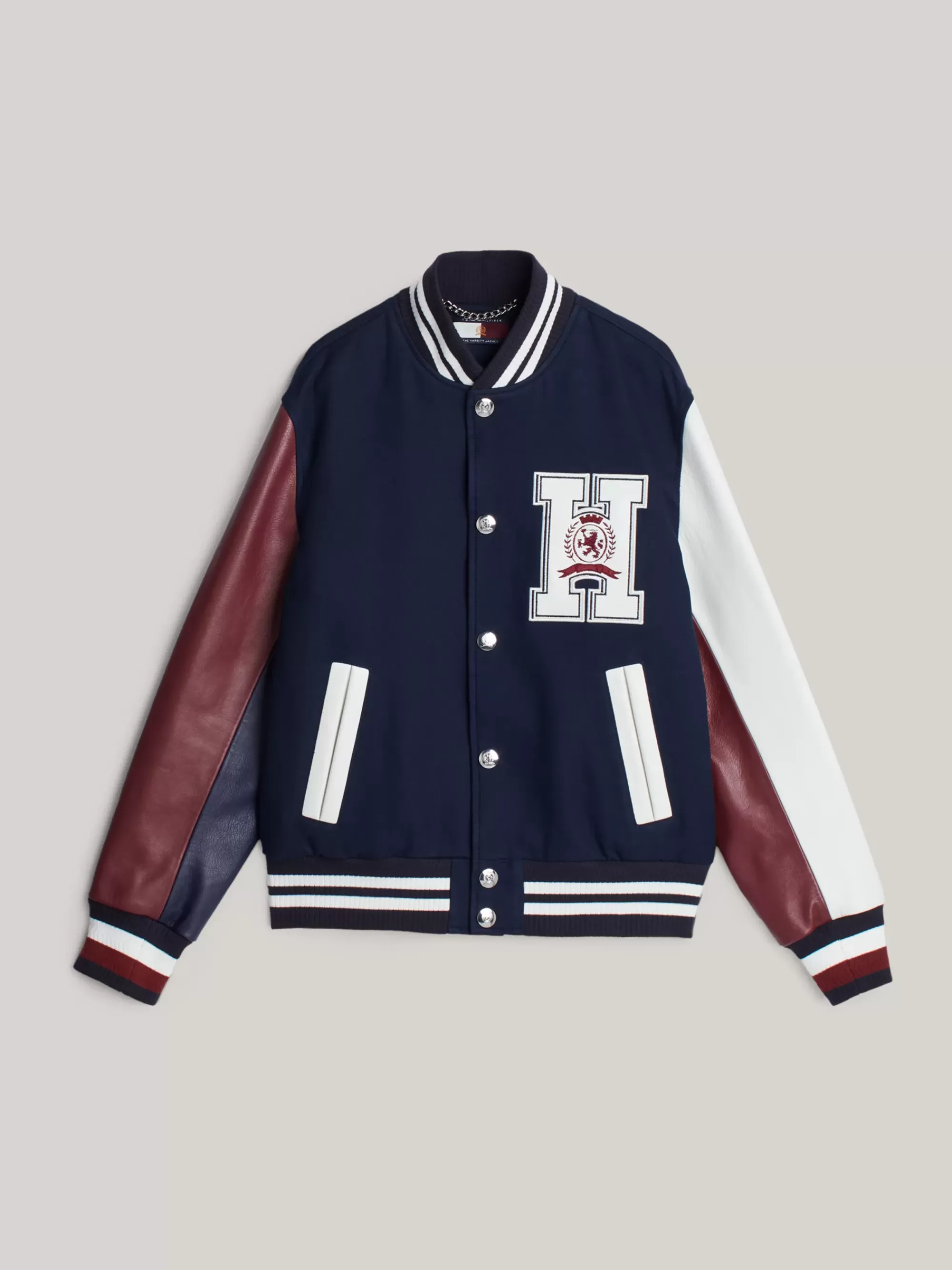 Jassen & Jacks | Bomberjacks*Tommy Hilfiger Varsity Jack Met Embleem En Ruglogo DESERT SKY