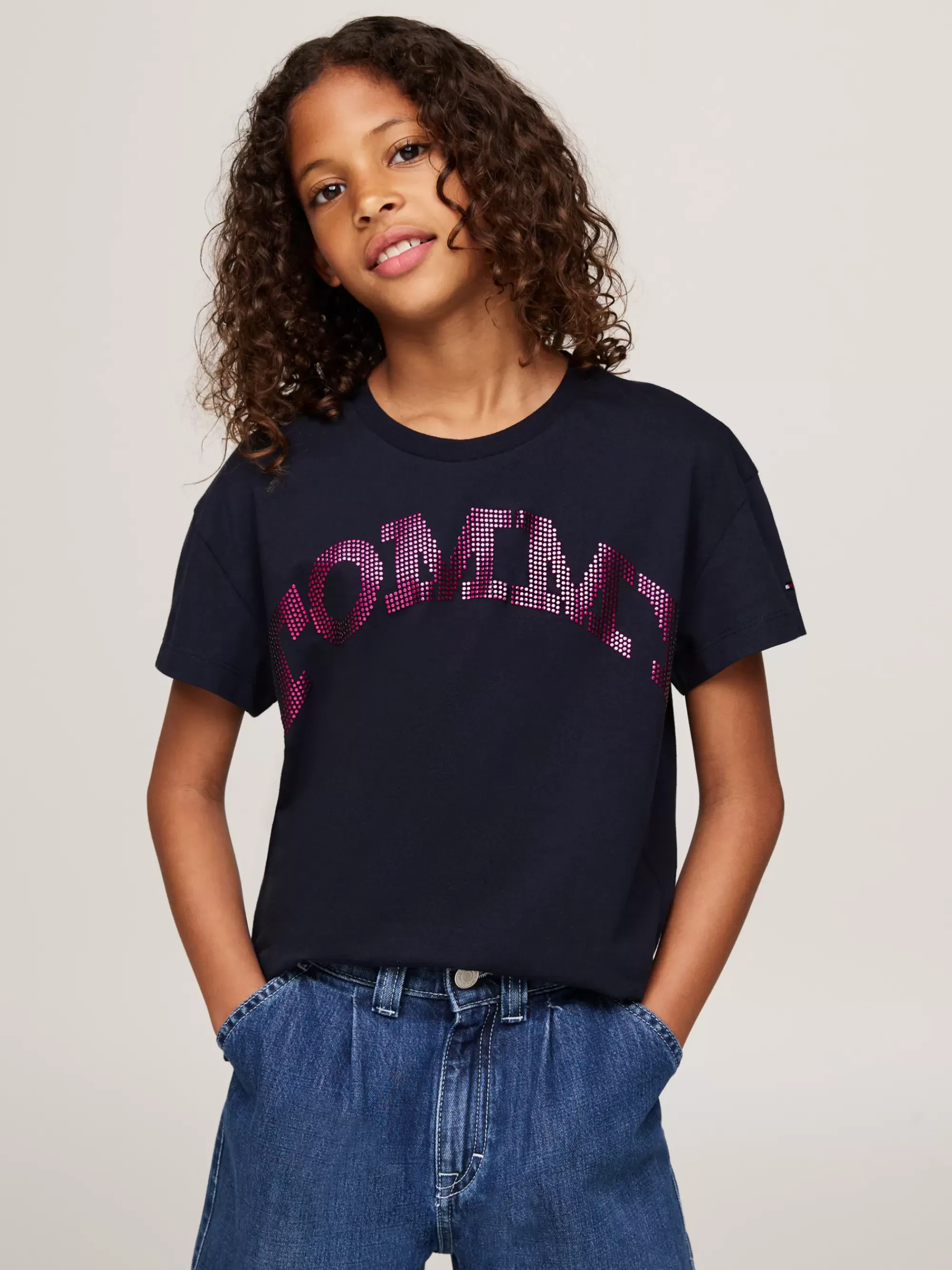 Tops & T-Shirts*Tommy Hilfiger Varsity Relaxed Fit T-shirt Met Logo DESERT SKY