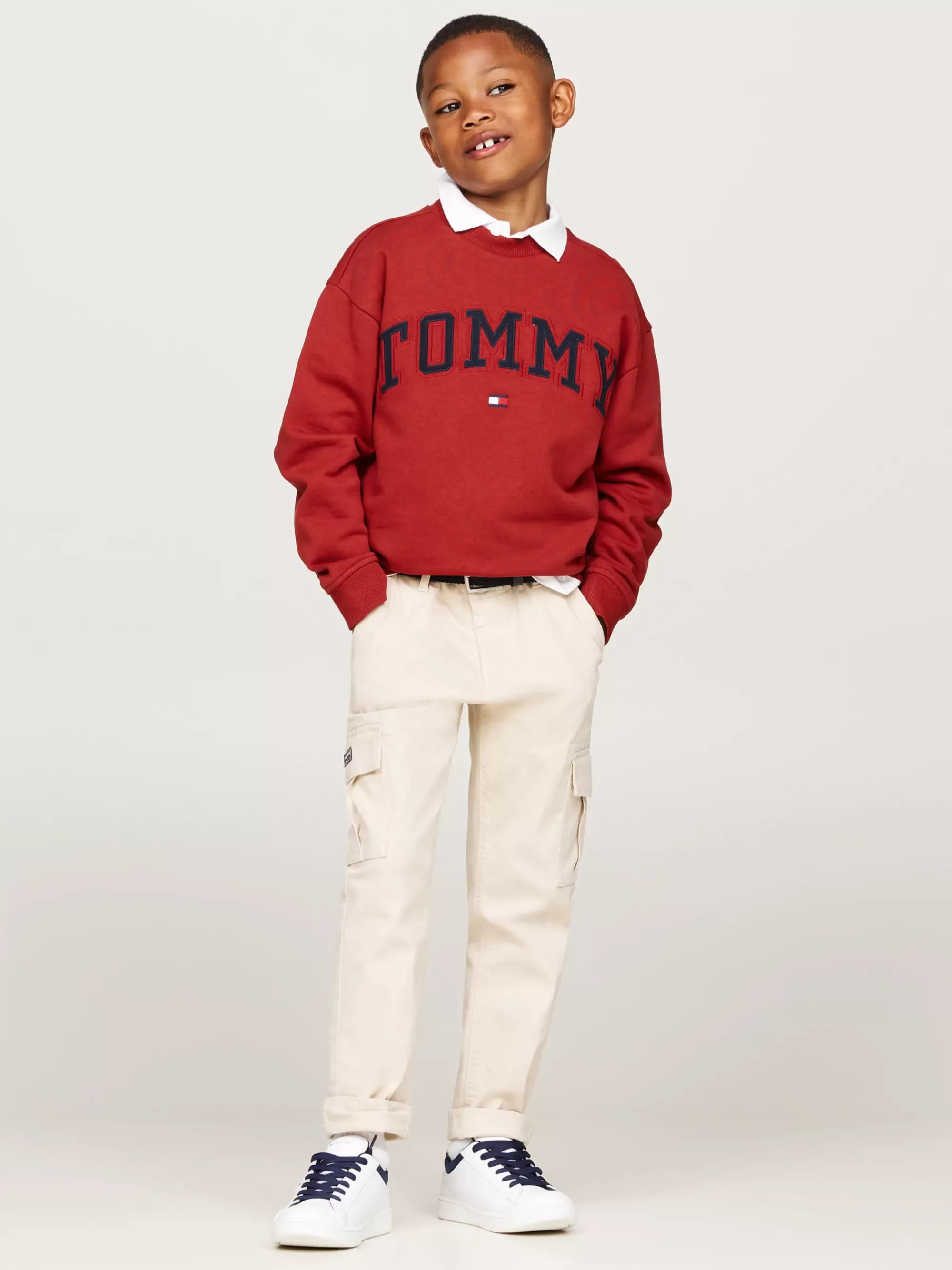 Sweatshirts & Hoodies*Tommy Hilfiger Varsity Sweatshirt Met Ronde Hals En Logo DARK MAGMA