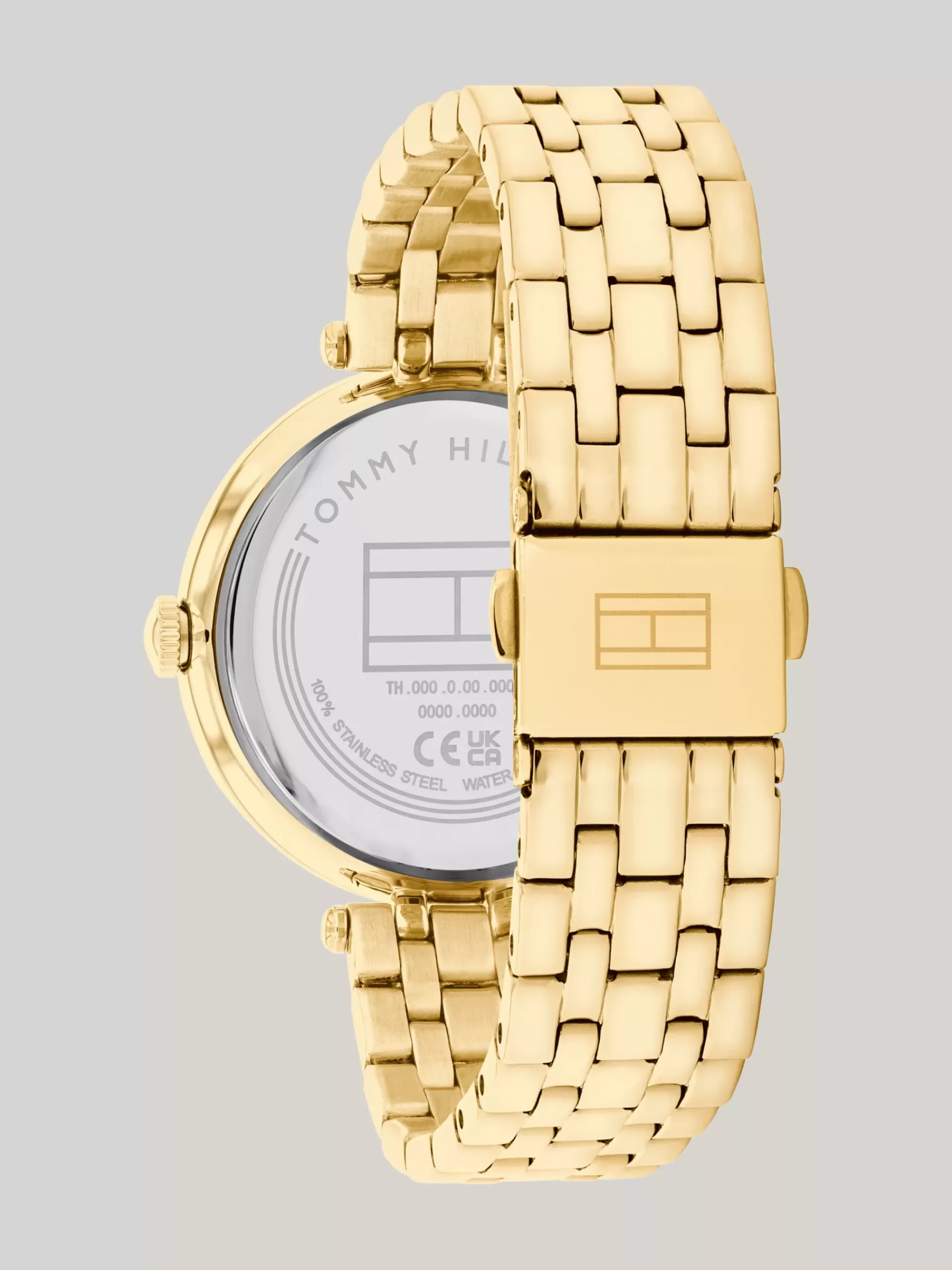 Horloges*Tommy Hilfiger Verguld Horloge Met Kristallen GOLD