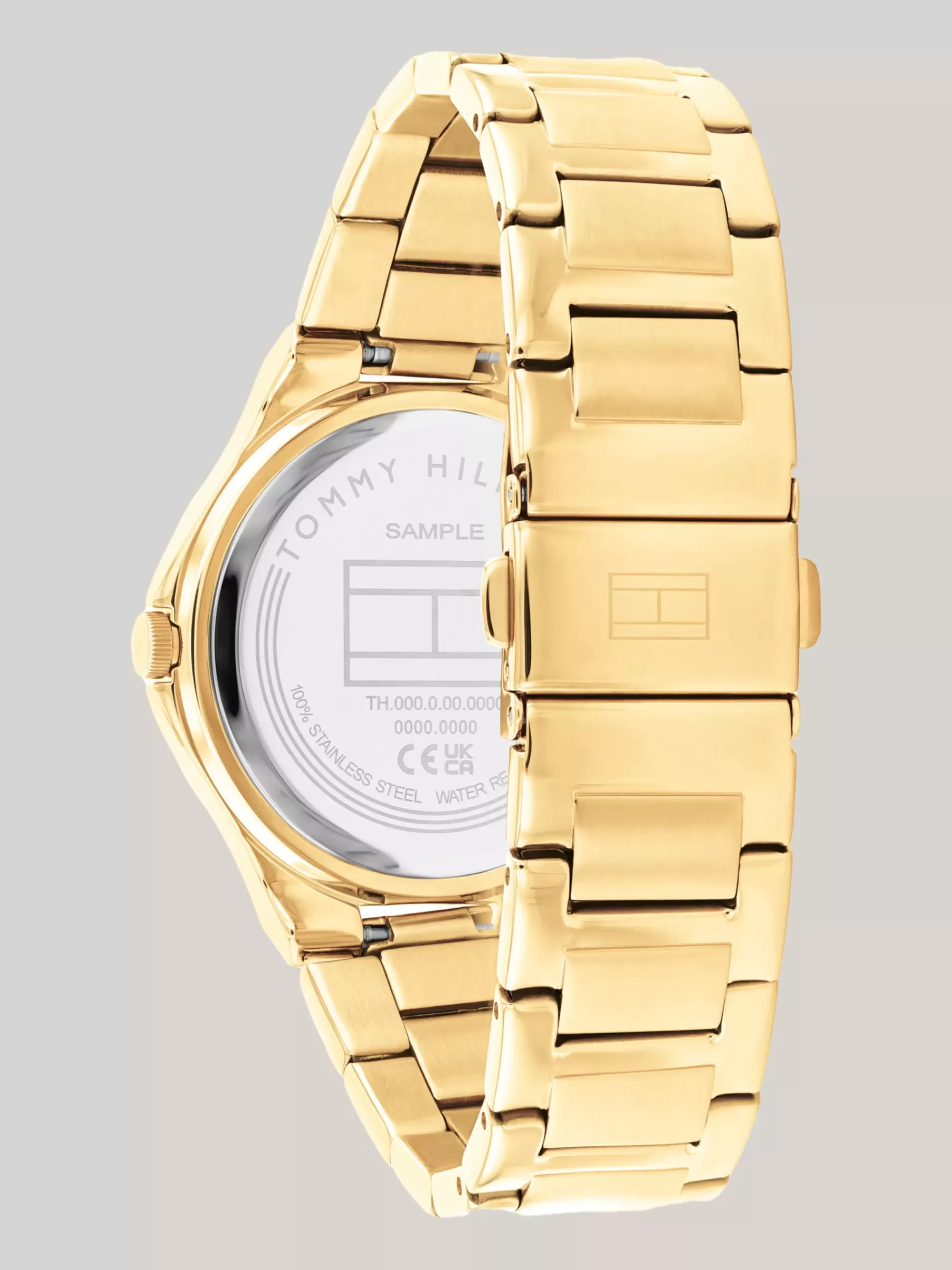 Horloges*Tommy Hilfiger Verguld Horloge Met Kristallen GOLD