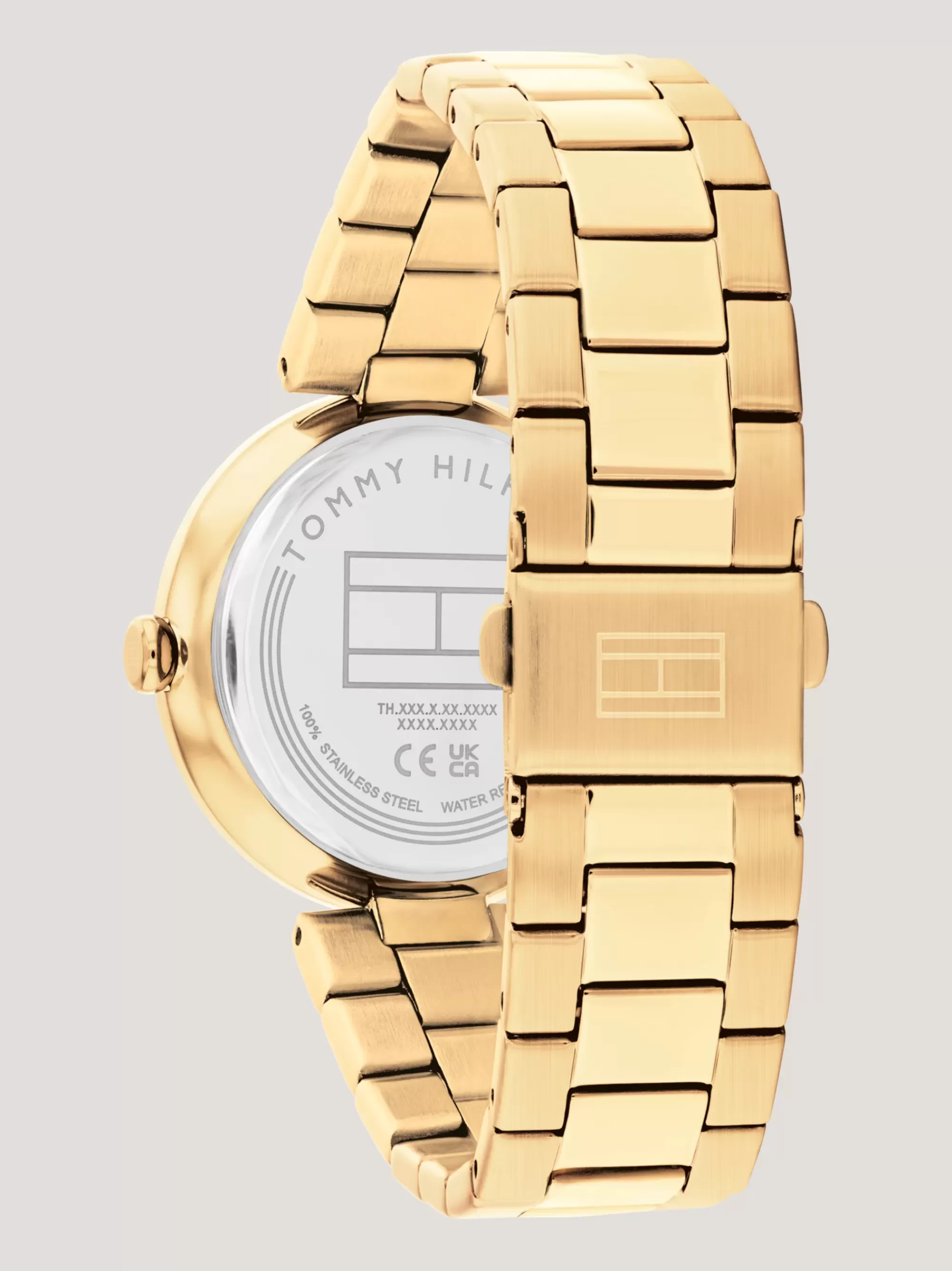 Horloges*Tommy Hilfiger Verguld Horloge Met Kristallen GOLD