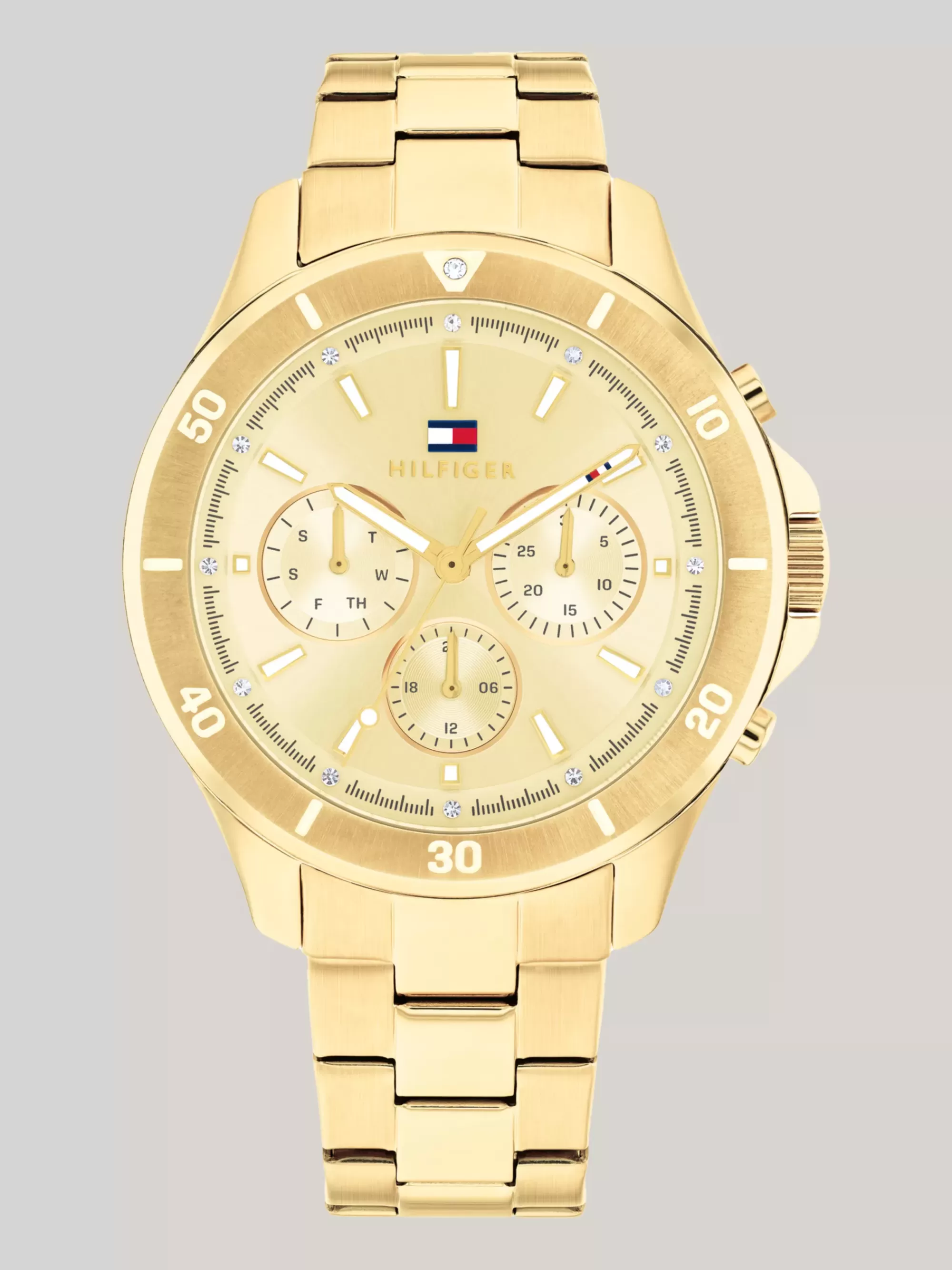 Horloges*Tommy Hilfiger Verguld Roestvrijstalen Armbandhorloge GOLD