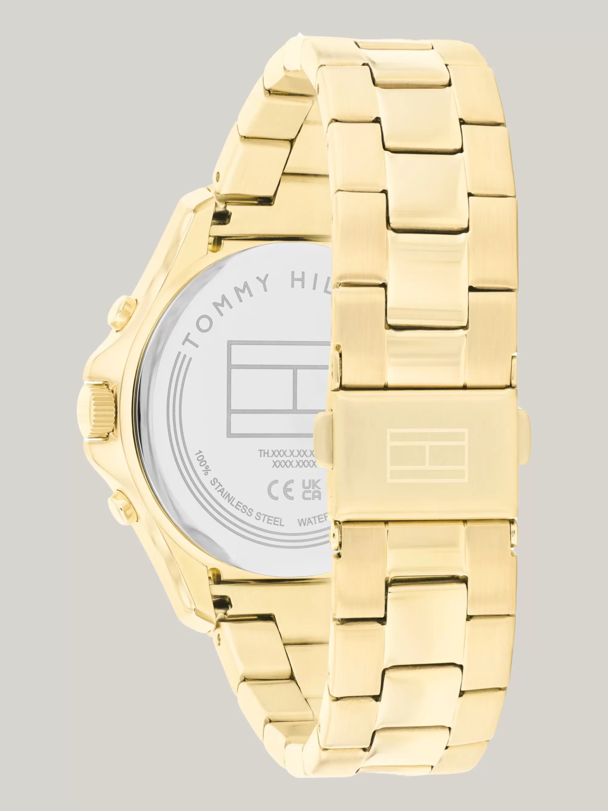 Horloges*Tommy Hilfiger Verguld Roestvrijstalen Armbandhorloge GOLD