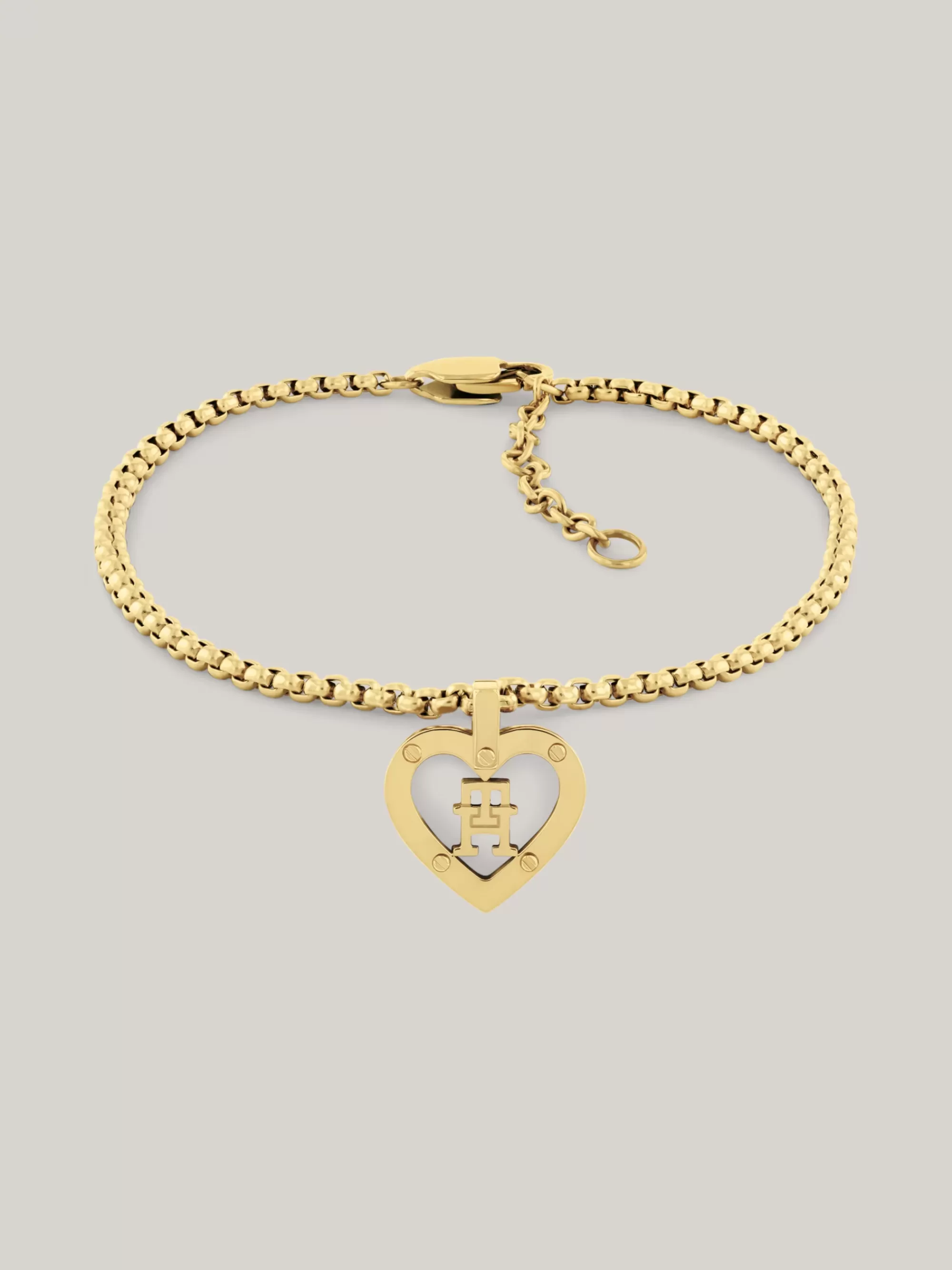 Sieraden*Tommy Hilfiger Vergulde Armband Met Hart En TH-monogram GOLD