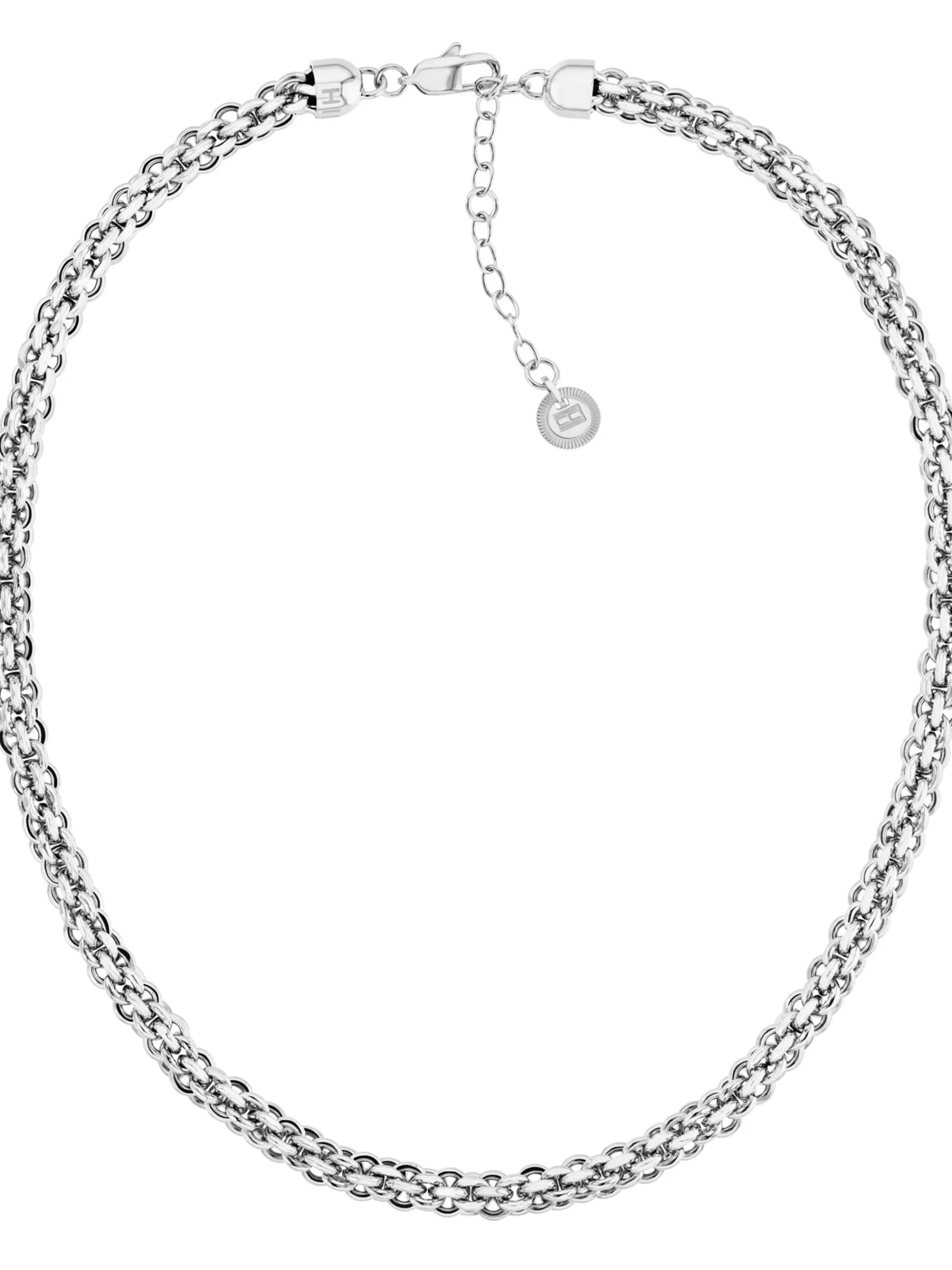 Sieraden*Tommy Hilfiger Verweven Schakelketting Van Roestvrij Staal SILVER